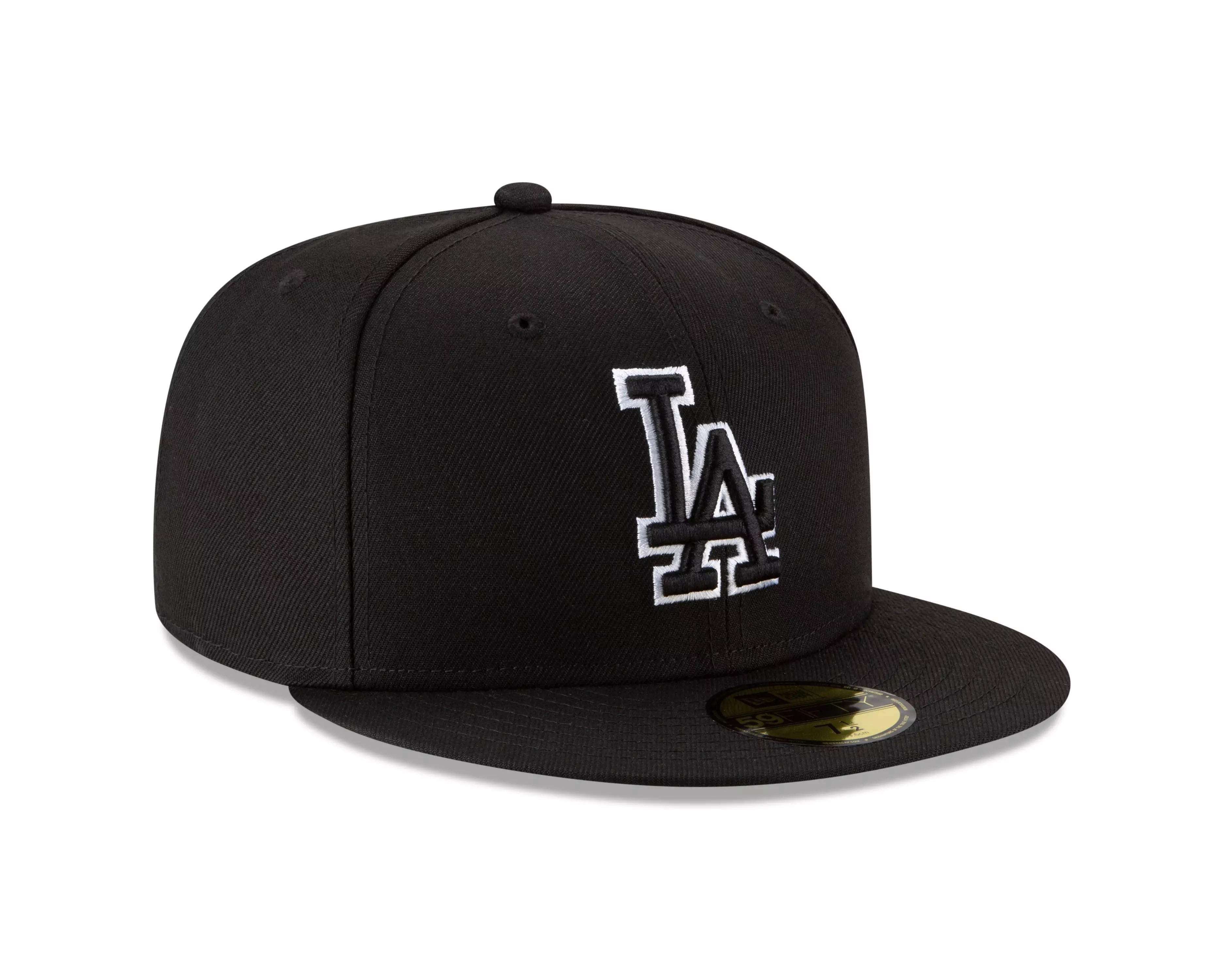 New Era Los Angeles Dodgers 59FIFTY Fresh Pack Fitted Hat-Black/White - BLACK/WHITE