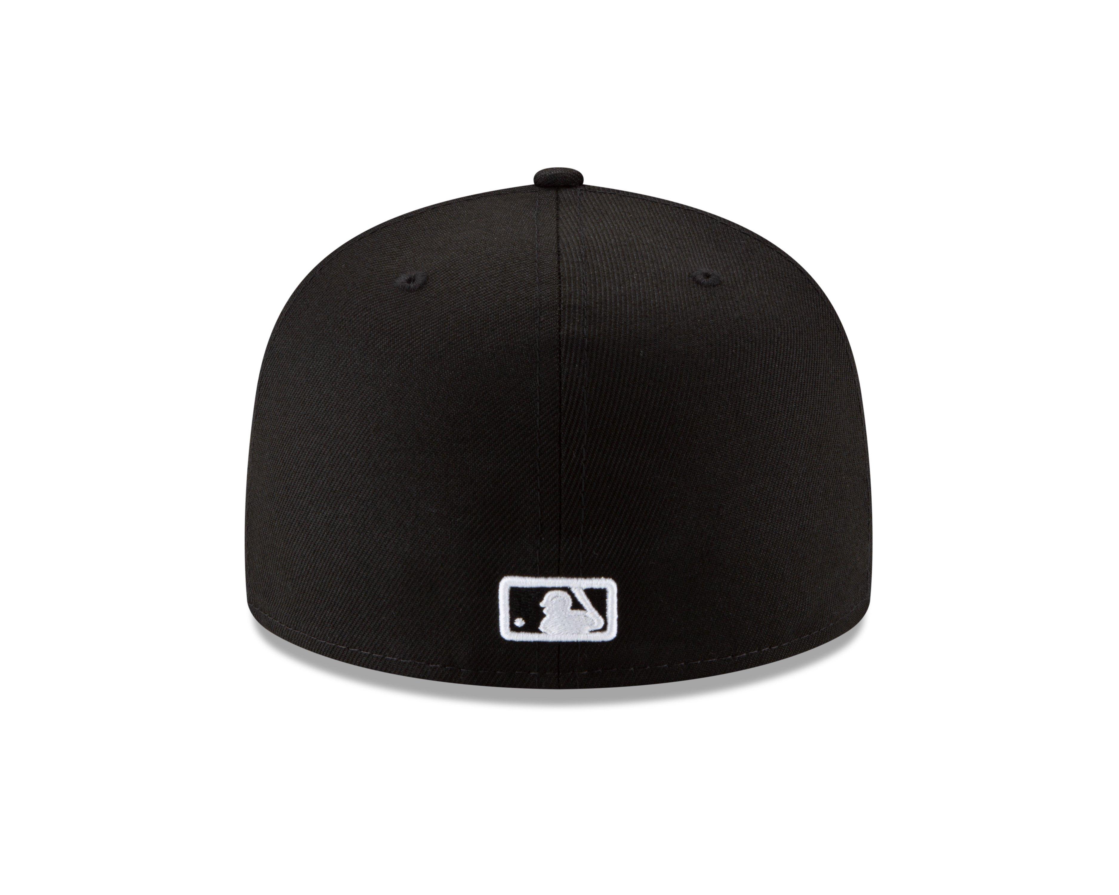 New Era Los Angeles Dodgers 59FIFTY Fresh Pack Fitted Hat-Black/White - BLACK/WHITE Thumbnail View 4