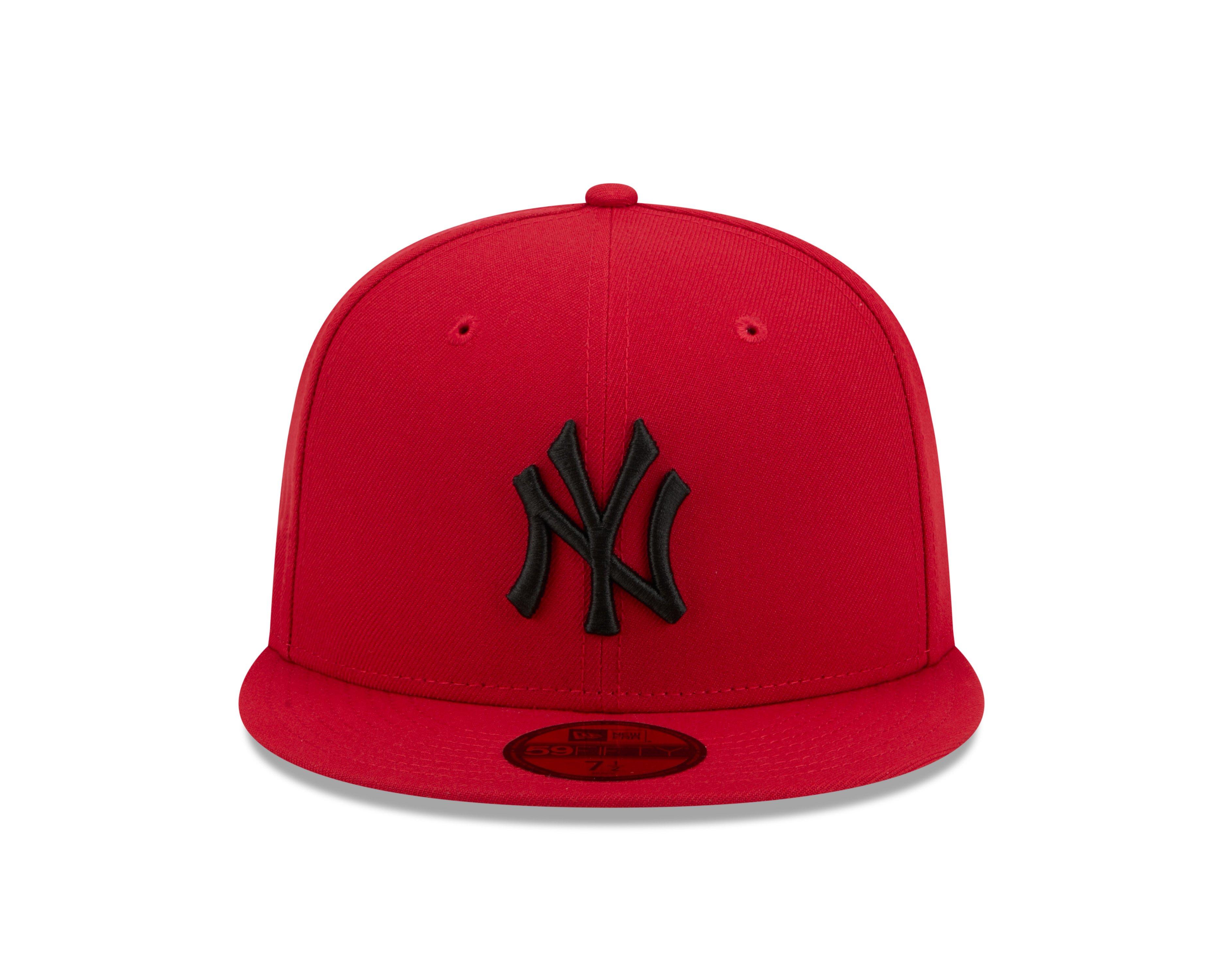 New Era New York Yankees 59FIFTY Fresh Pack Fitted Hat-Red/Black - RED/BLACK Thumbnail View 3