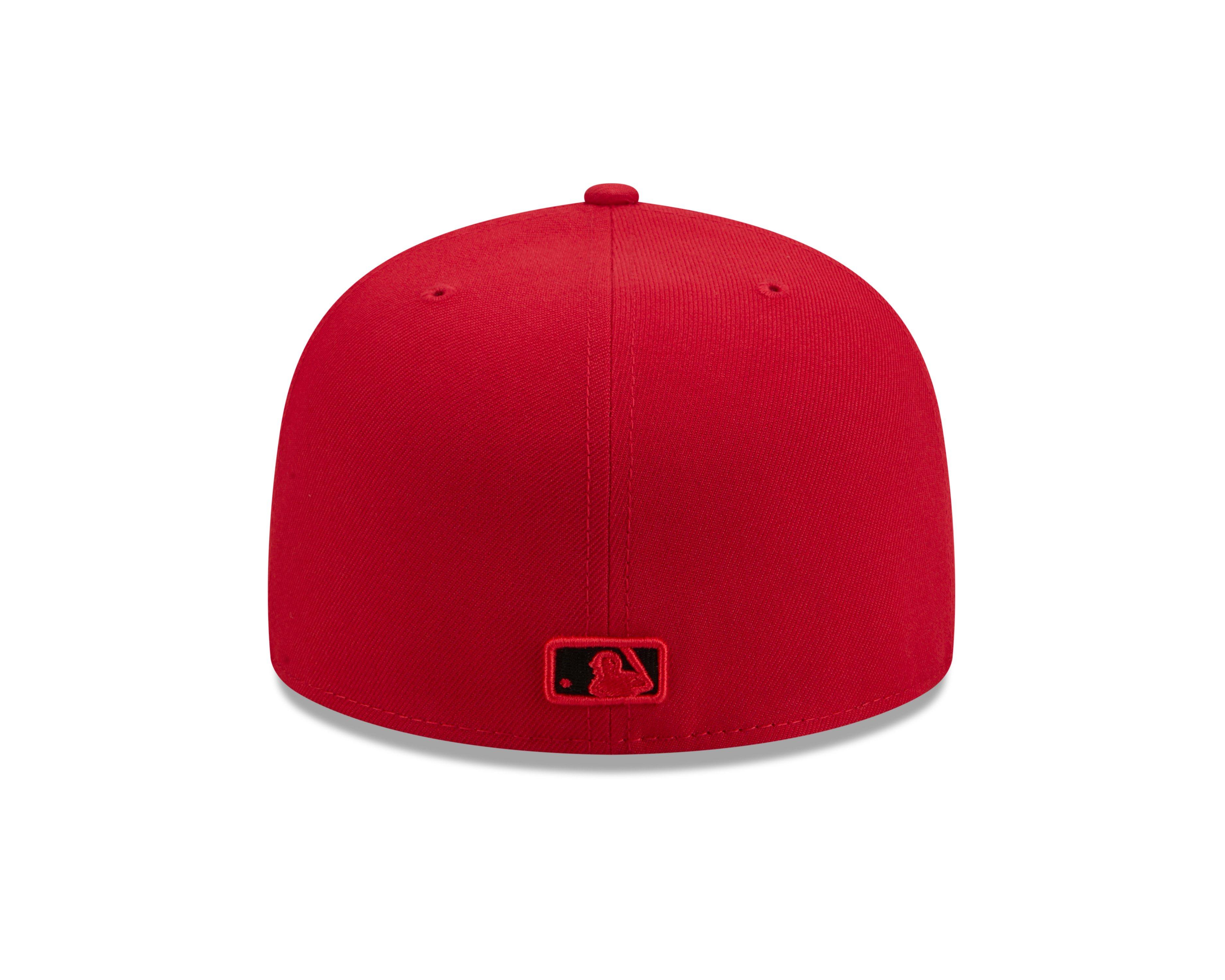 New Era New York Yankees 59FIFTY Fresh Pack Fitted Hat-Red/Black - RED/BLACK Thumbnail View 4