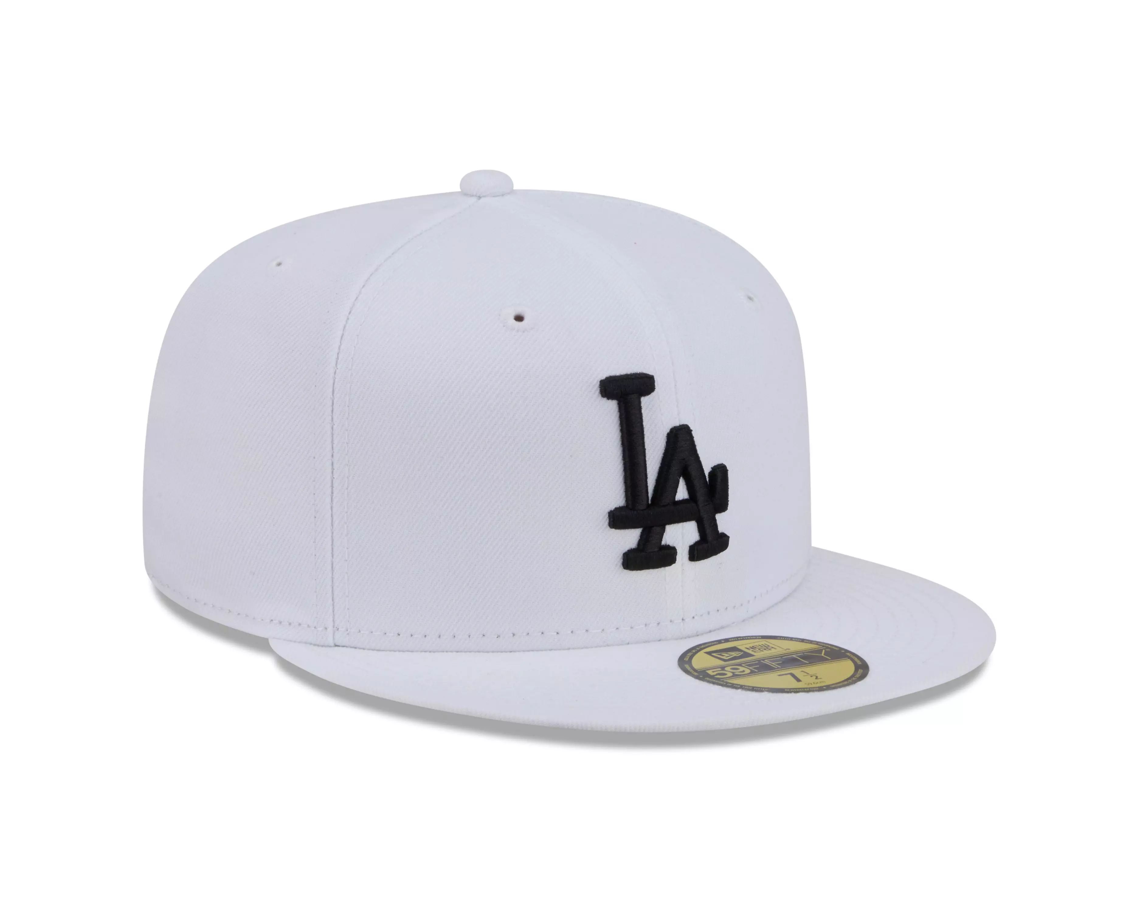 New Era Los Angeles Dodgers 59FIFTY Fresh Pack Fitted Hat-White/Black - WHITE/BLACK