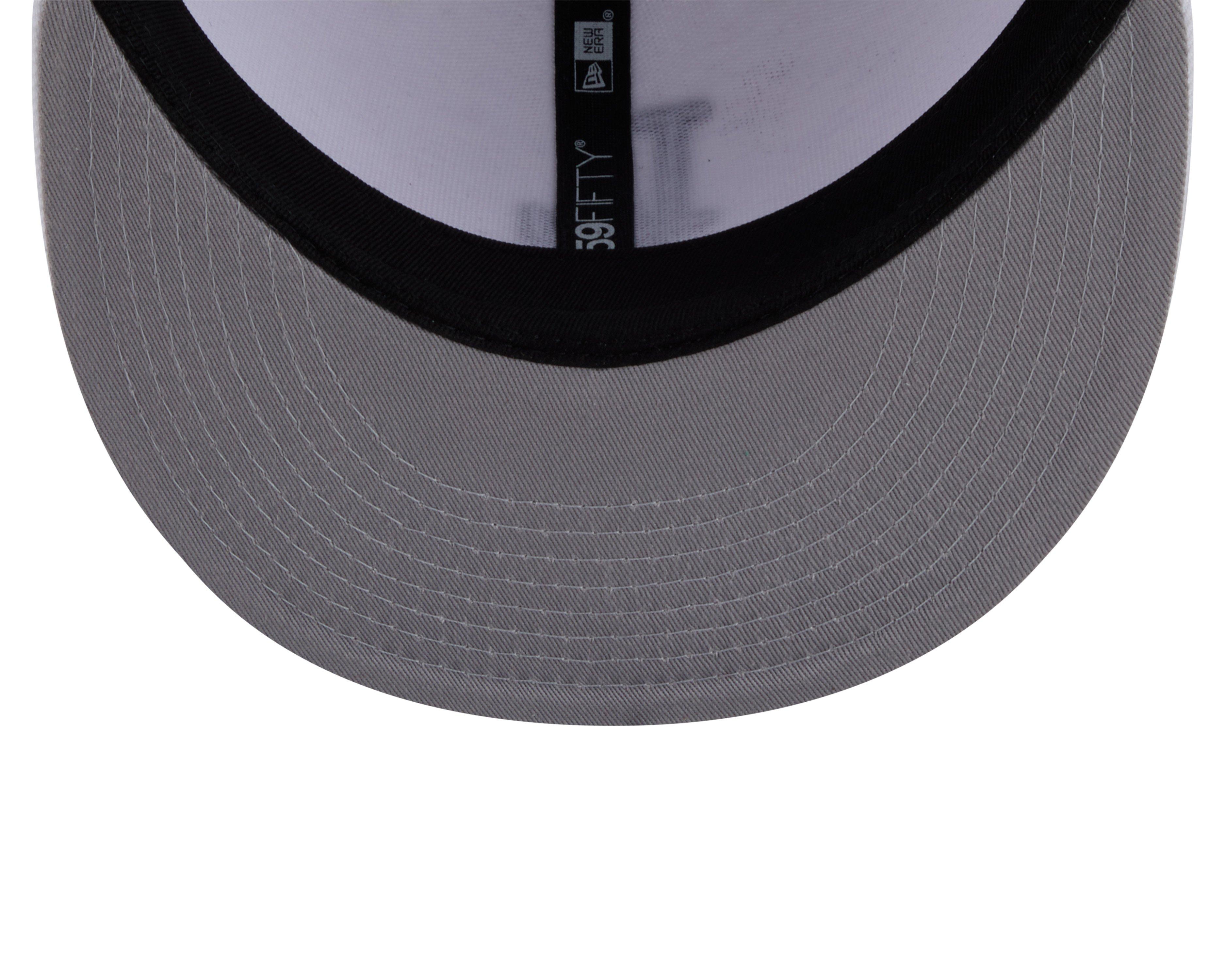 New Era Los Angeles Dodgers 59FIFTY Fresh Pack Fitted Hat-White/Black - WHITE/BLACK Thumbnail View 7