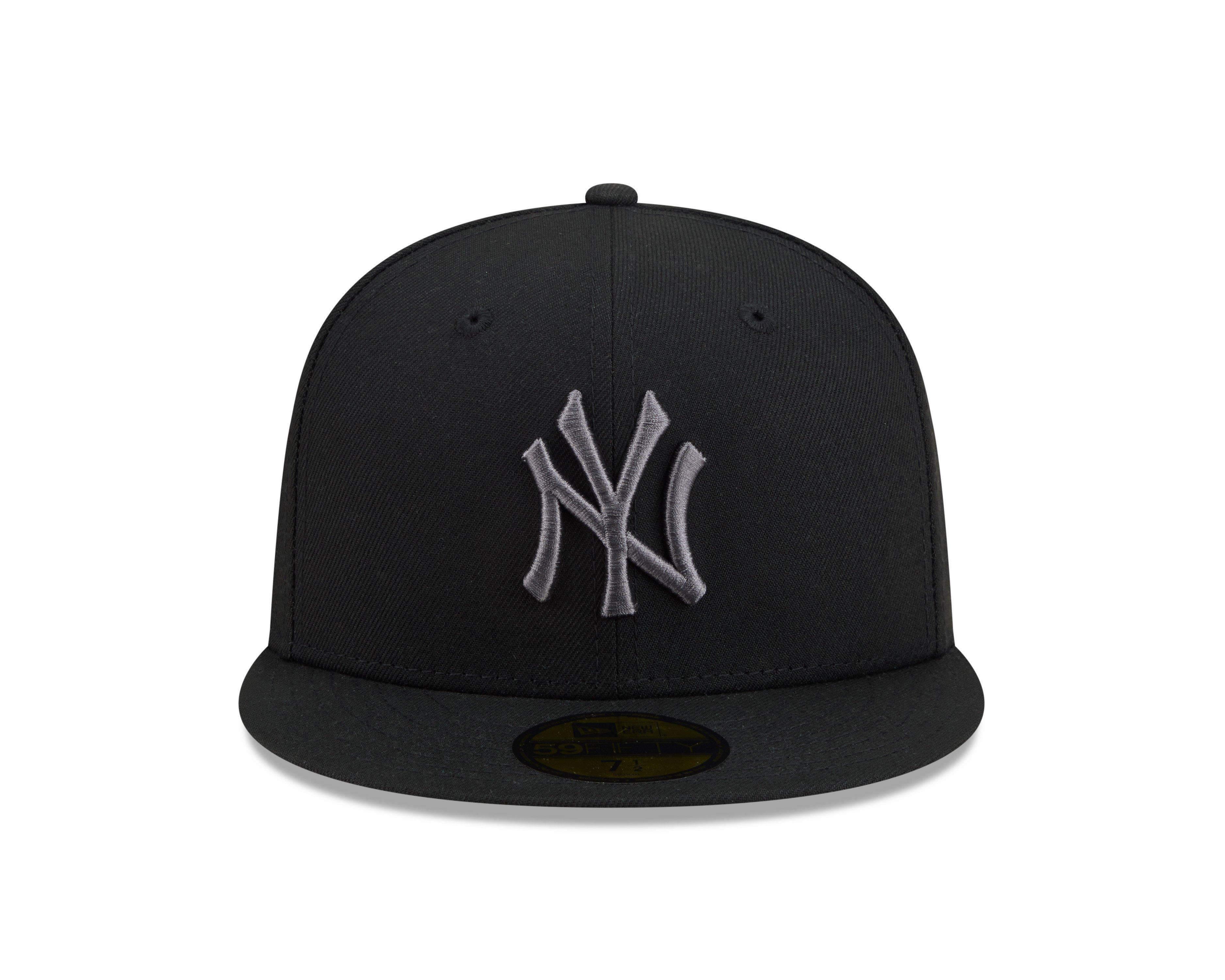 New Era New York Yankees 59FIFTY Fresh Pack Fitted Hat-Black/Grey - BLACK/GREY Thumbnail View 3