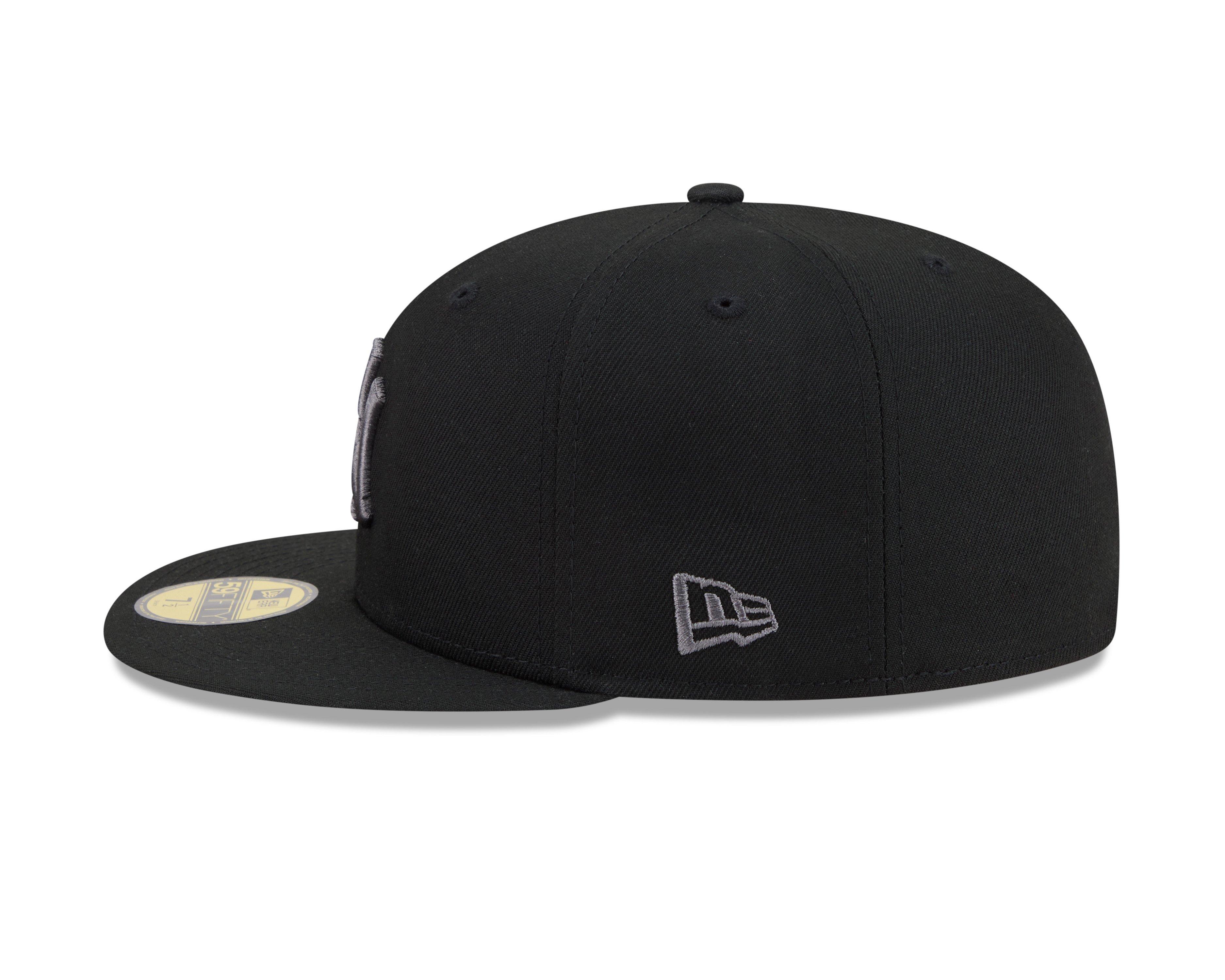 New Era New York Yankees 59FIFTY Fresh Pack Fitted Hat-Black/Grey - BLACK/GREY Thumbnail View 5