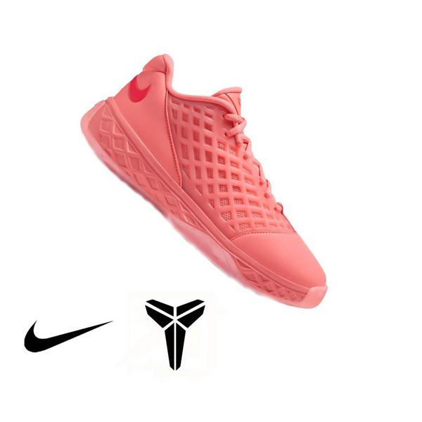 Nike Kobe III Low Protro "Atomic Pink" Grade School Kids' Basketball Shoe - ATOMIC PINK/BRIGHT CRIMSON