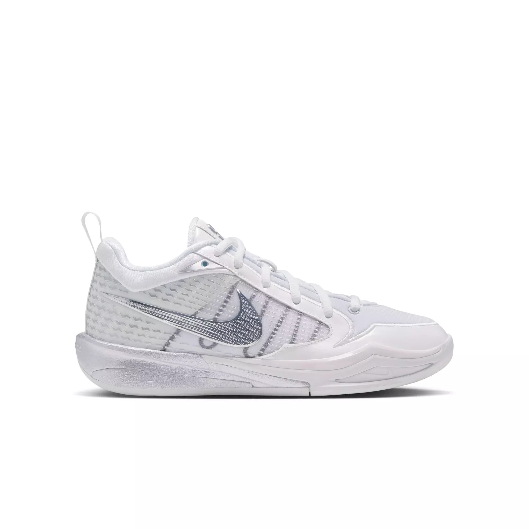 Nike Sabrina 4 ASW "Light Work" Grade School Kids' Basketball Shoe - SUMMIT WHITE/METALLIC SILVER/BLACK