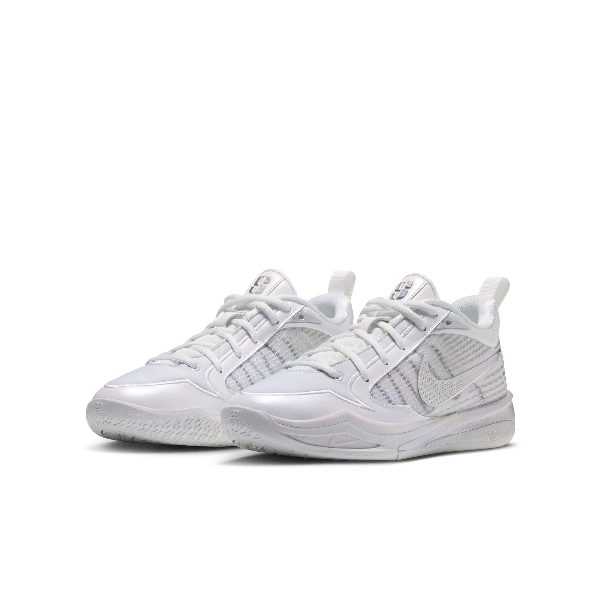 Nike Sabrina 4 ASW "Light Work" Preschool Kids' Basketball Shoe - SUMMIT WHITE/METALLIC SILVER/BLACK