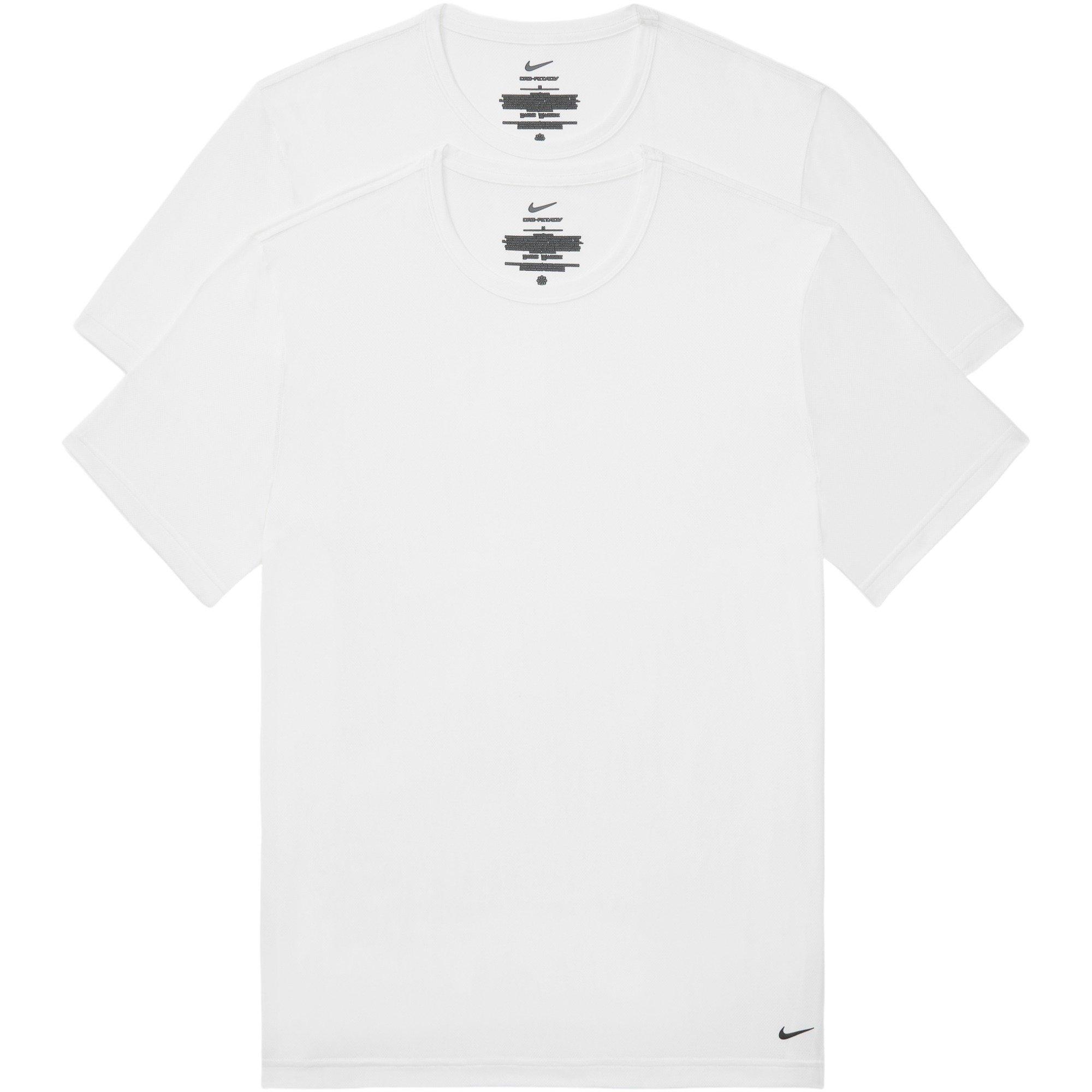 Nike Men's Elite Breathe Crewneck Undershirt (2 Pack)-White - WHITE Thumbnail View 4