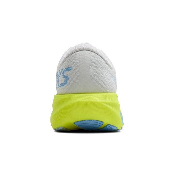 Brooks Ghost Amp "White/Blue/Nightlife" Women's Running Shoe - WHITE/BLUE/YELLOW