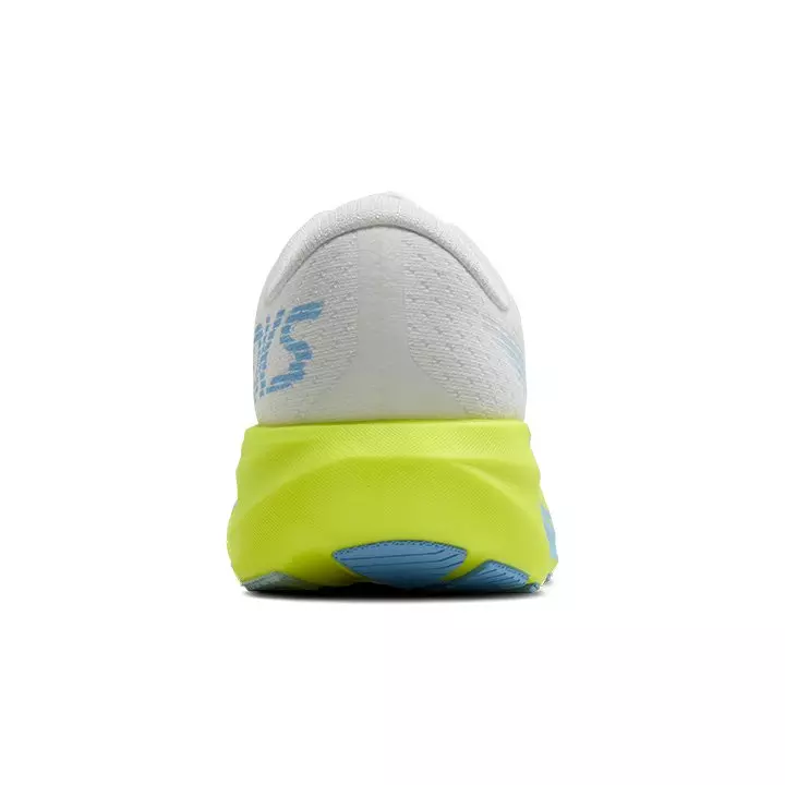 Brooks Ghost Amp "White/Blue/Nightlife" Women's Running Shoe - WHITE/BLUE/YELLOW