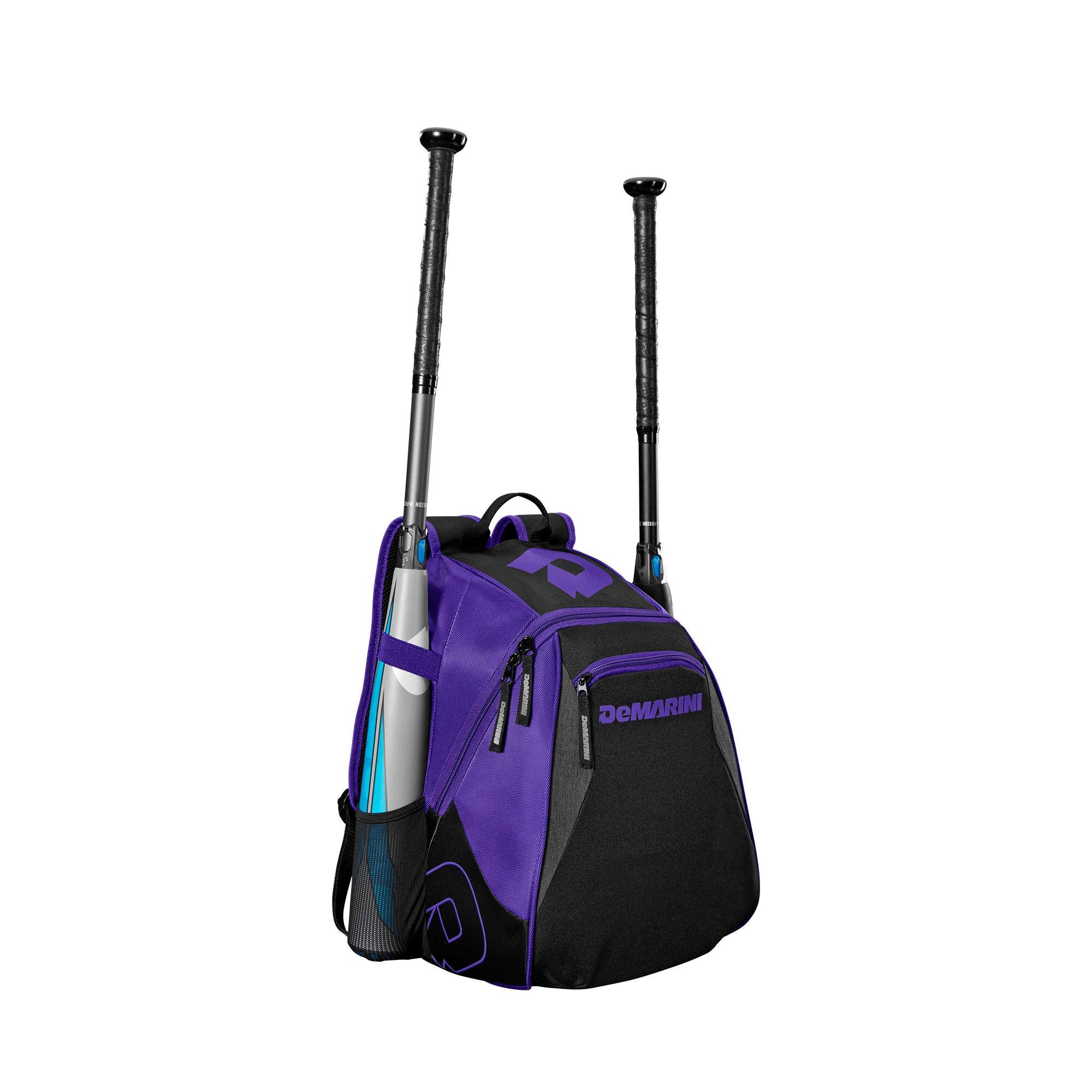 Demarini Voodoo Jr Softball Backpack - Black/Purple - PURPLE Thumbnail View 8