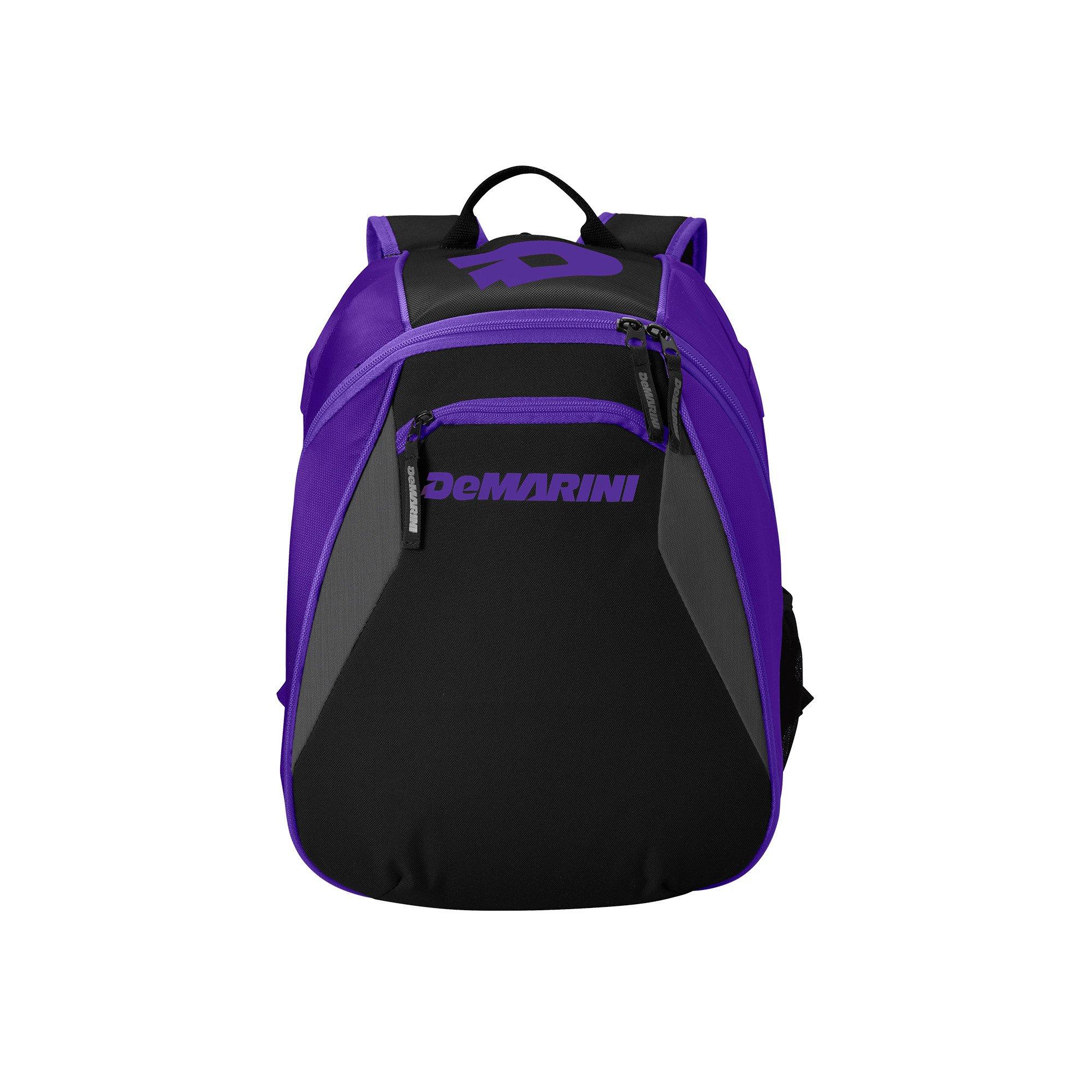 Demarini Voodoo Jr Softball Backpack - Black/Purple - PURPLE Thumbnail View 9