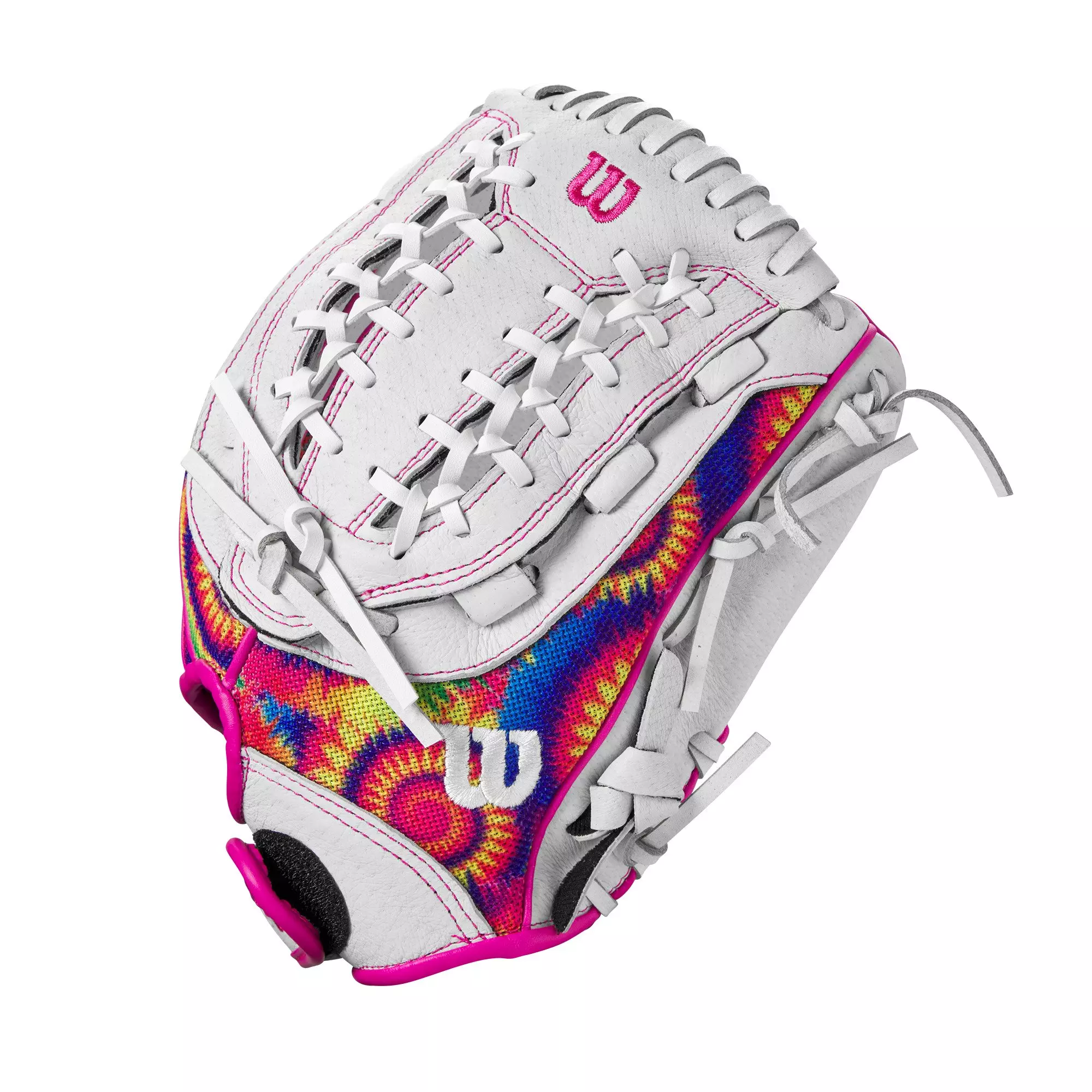 Wilson A440 Flash 12" Softball Fielders Glove - Tie Dye - WHITE/MULTI