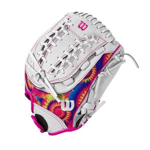 Wilson A440 Flash 12" Softball Fielders Glove - Tie Dye