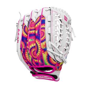 Wilson A440 Flash 12" Softball Fielders Glove - Tie Dye