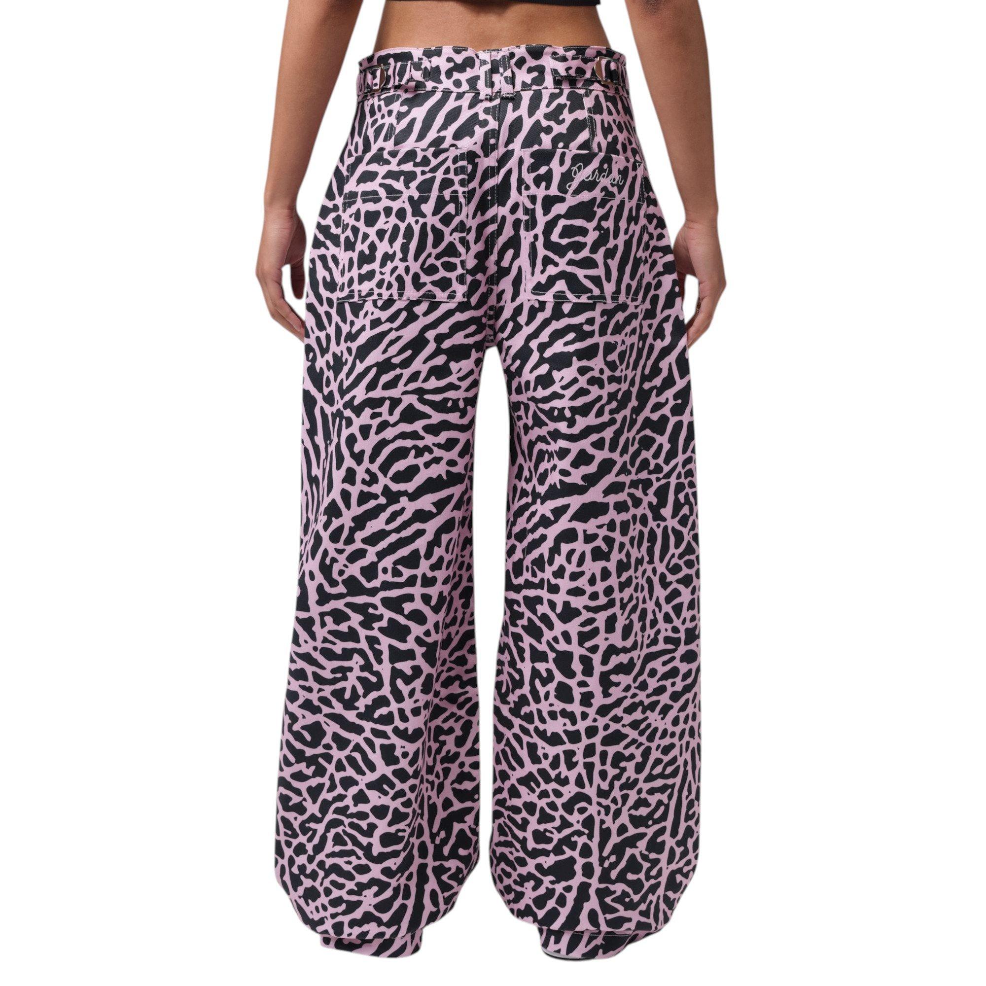 FA26 GEL CHEETAH BARREL PANT - RED