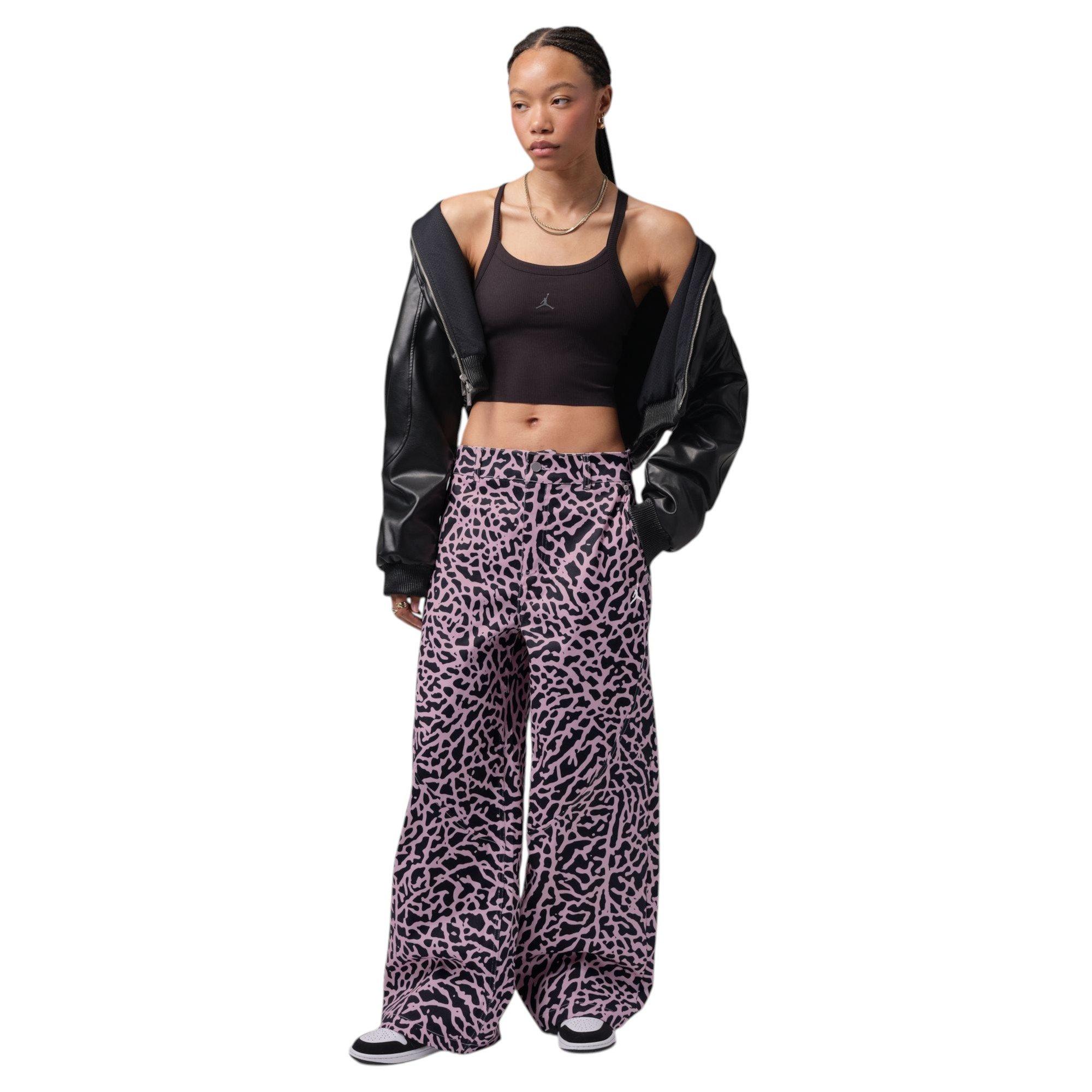 FA26 GEL CHEETAH BARREL PANT - RED