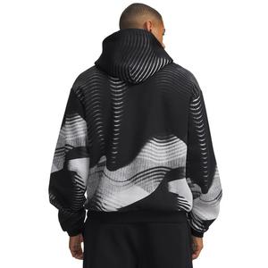 Under Armour Men's Icon Fleece Printed Pullover Hoodie - BLACK/GREY