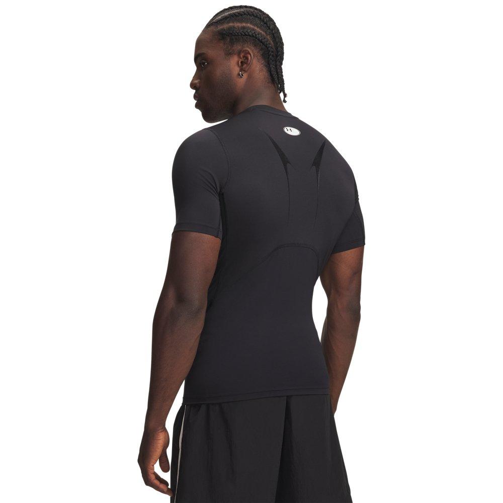 Under Armour Men's HeatGear Compression Shirt - Black - BLACK Thumbnail View 2