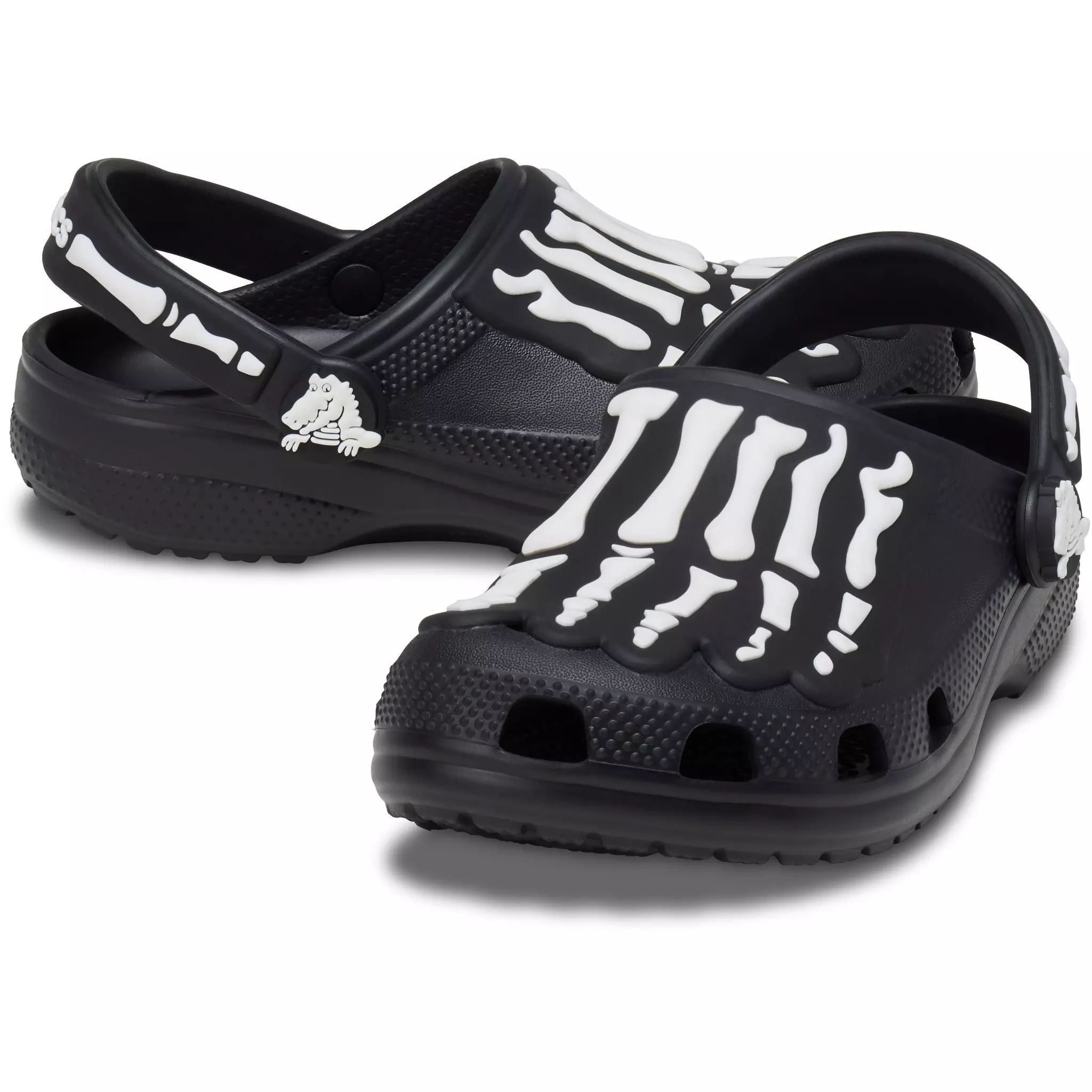 Crocs Classic "Skeleton" Grade School Boys' Clog - BLACK