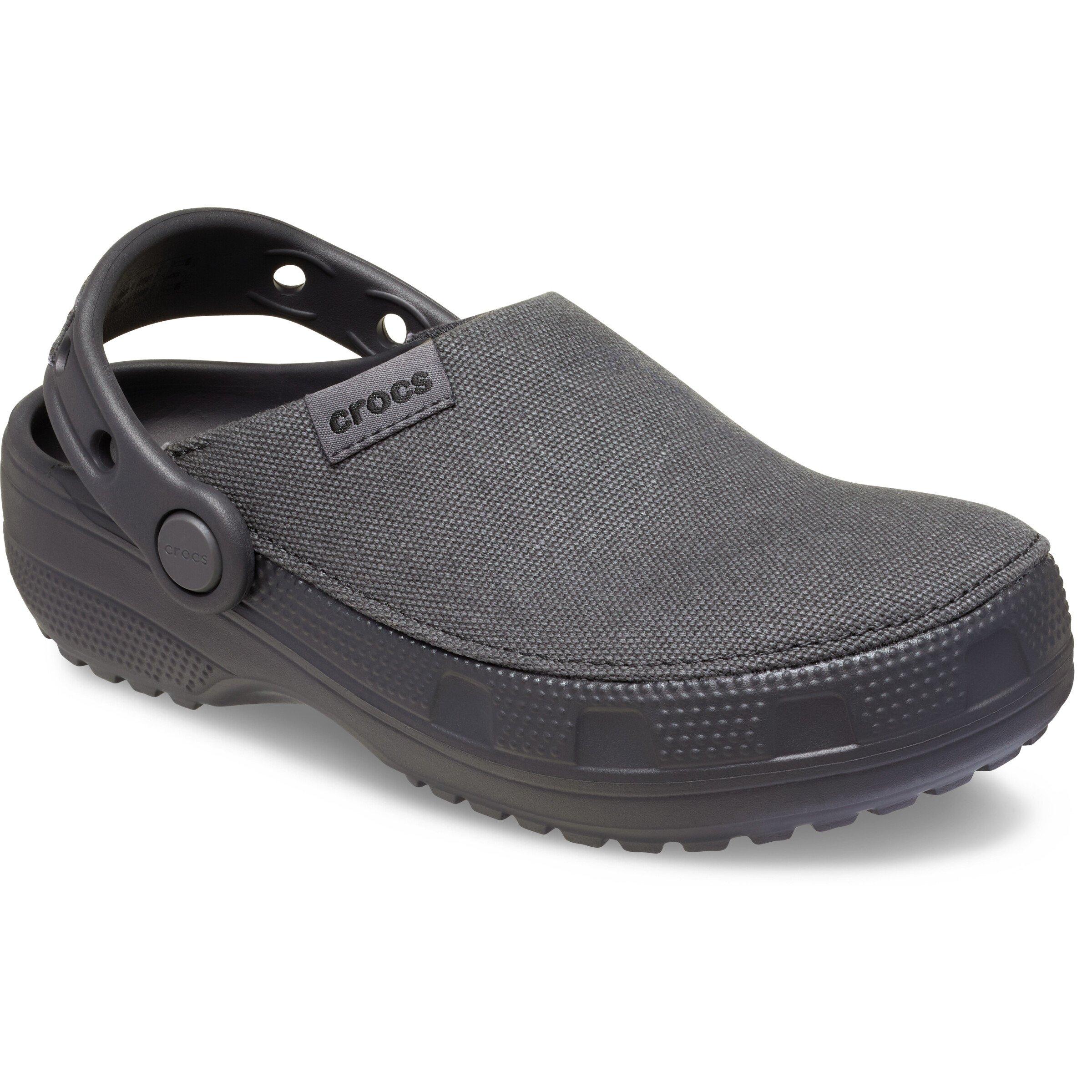 Crocs Classic Crafted "Black Sand" Grade School Boys' Clog - BLACK/GREY