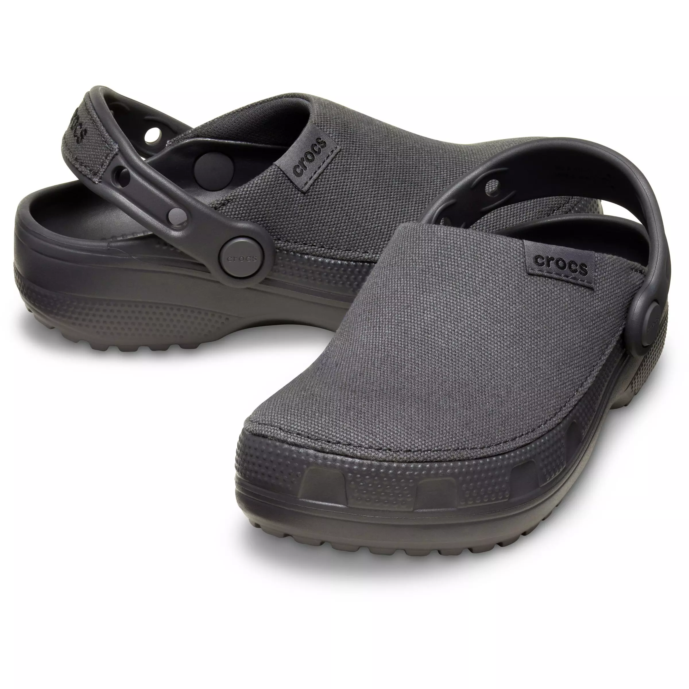 Crocs Classic Crafted "Black Sand" Preschool Boys' Clog - BLACK/GREY