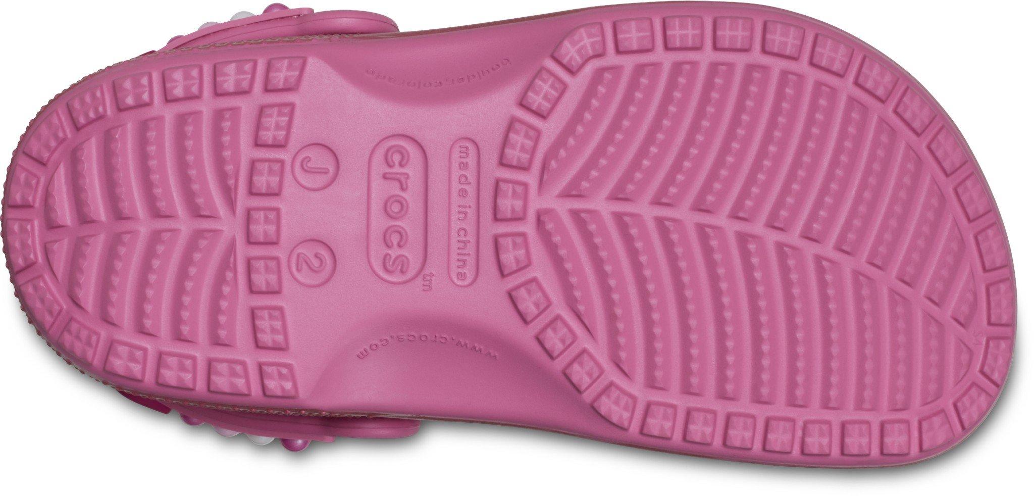 Crocs Classic "Pearls and Hearts Pink" Grade School Girls' Shoe - PINK
