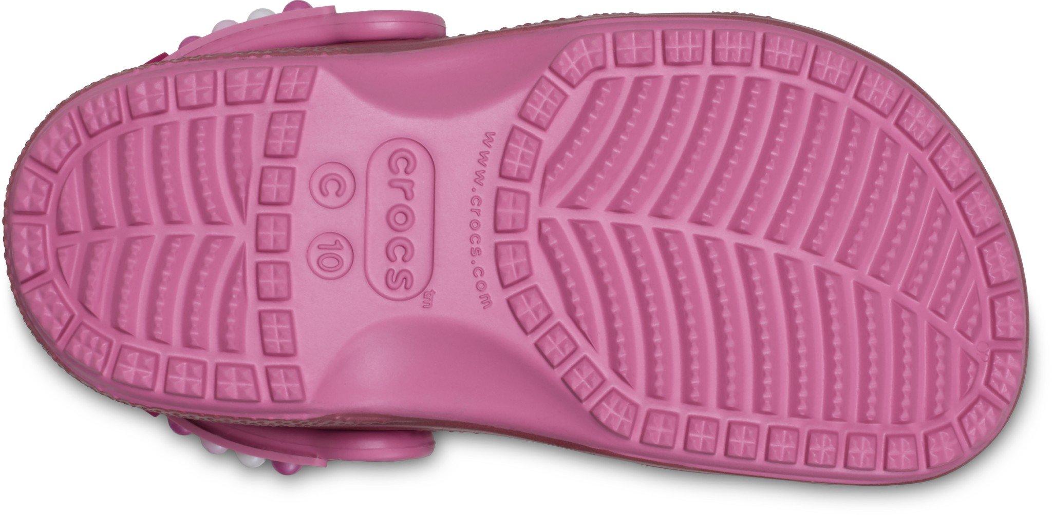 Crocs Classic "Pearls and Hearts Pink" Preschool Girls' Clog - PINK