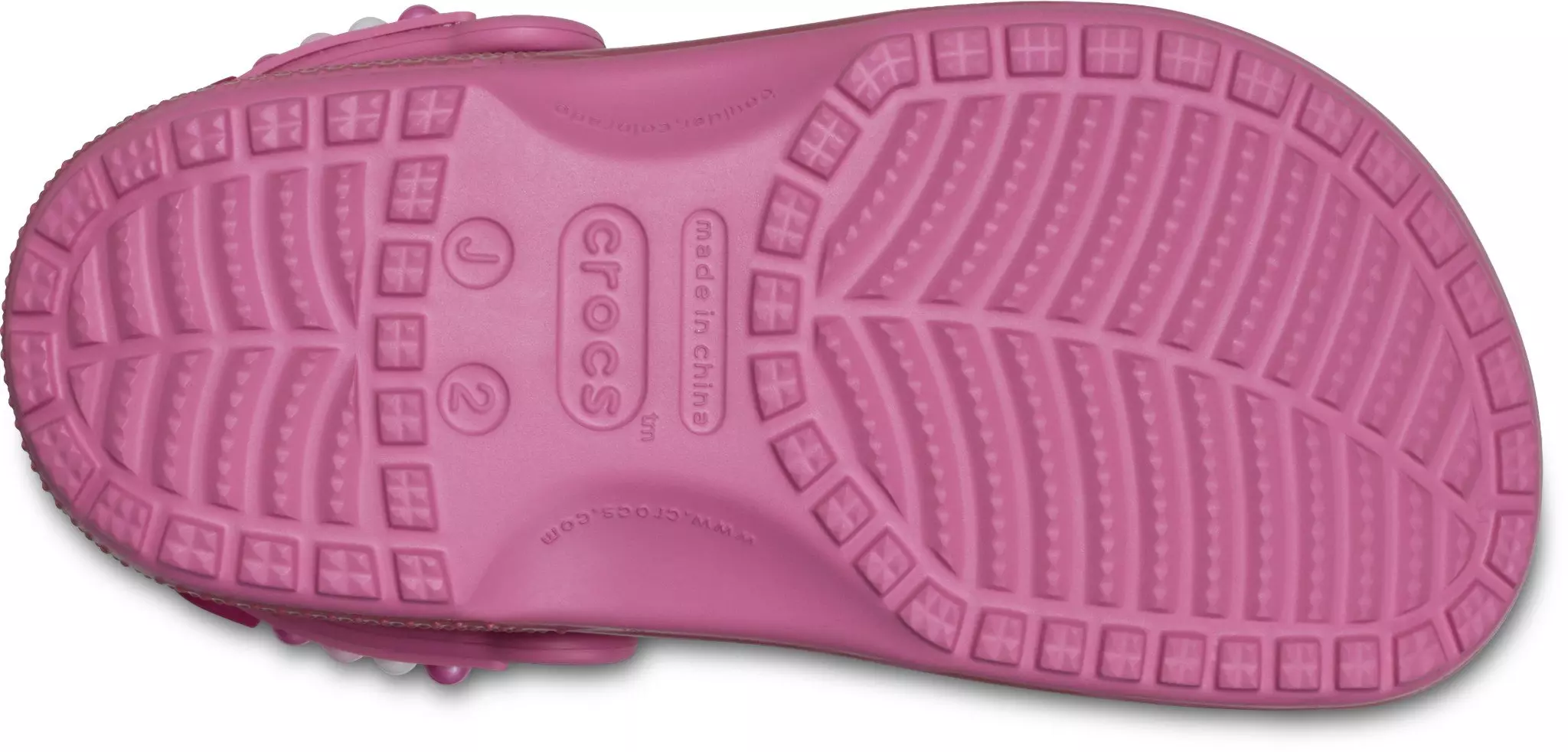 Crocs Classic "Pearls and Hearts Pink" Toddler Girls' Clog - PINK