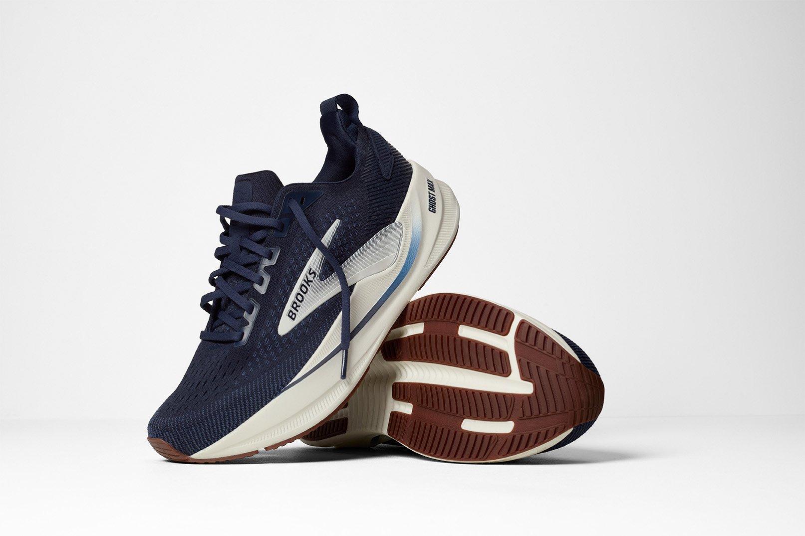 Brooks Ghost Max 4 "Navy/White/Gum" Men's Running Shoe - NAVY/WHITE