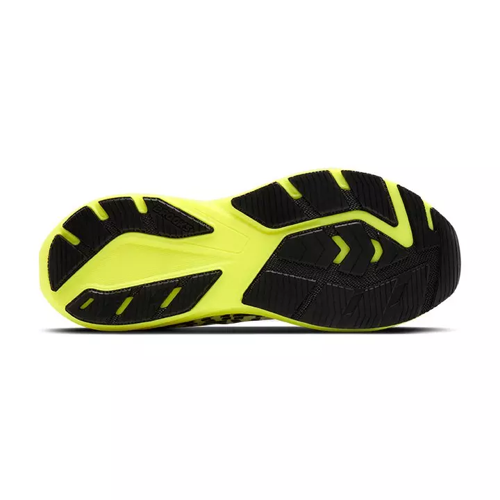 Brooks Ghost Amp "White/Blue/Yellow" Men's Running Shoe - WHITE/BLUE/YELLOW