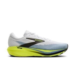 Brooks Ghost Amp "White/Blue/Yellow" Men's Running Shoe - WHITE/BLUE/YELLOW