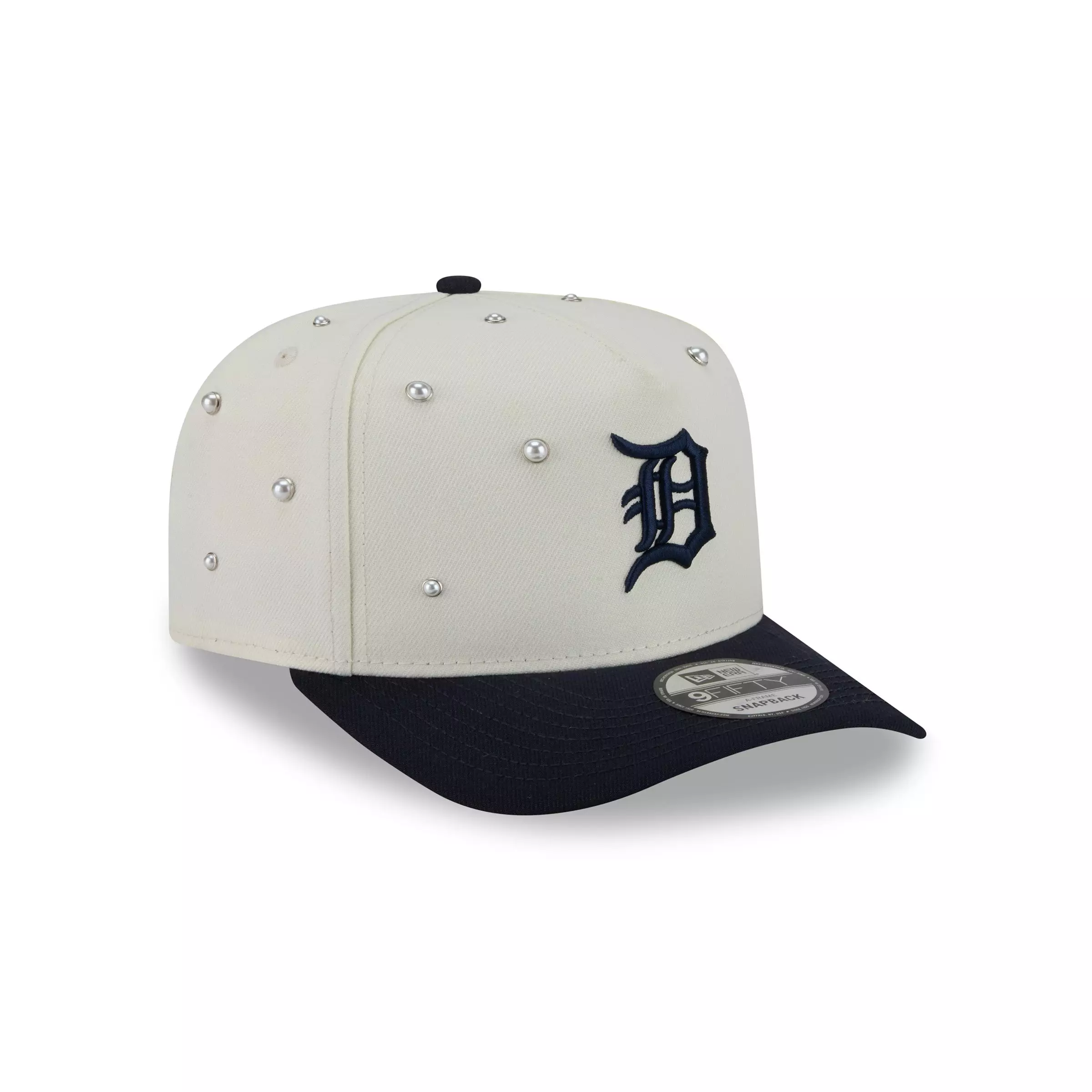 New Era Detroit Tigers 9FIFTY A-Frame Pearl All Over Print Snapback Hat - Navy - NAVY