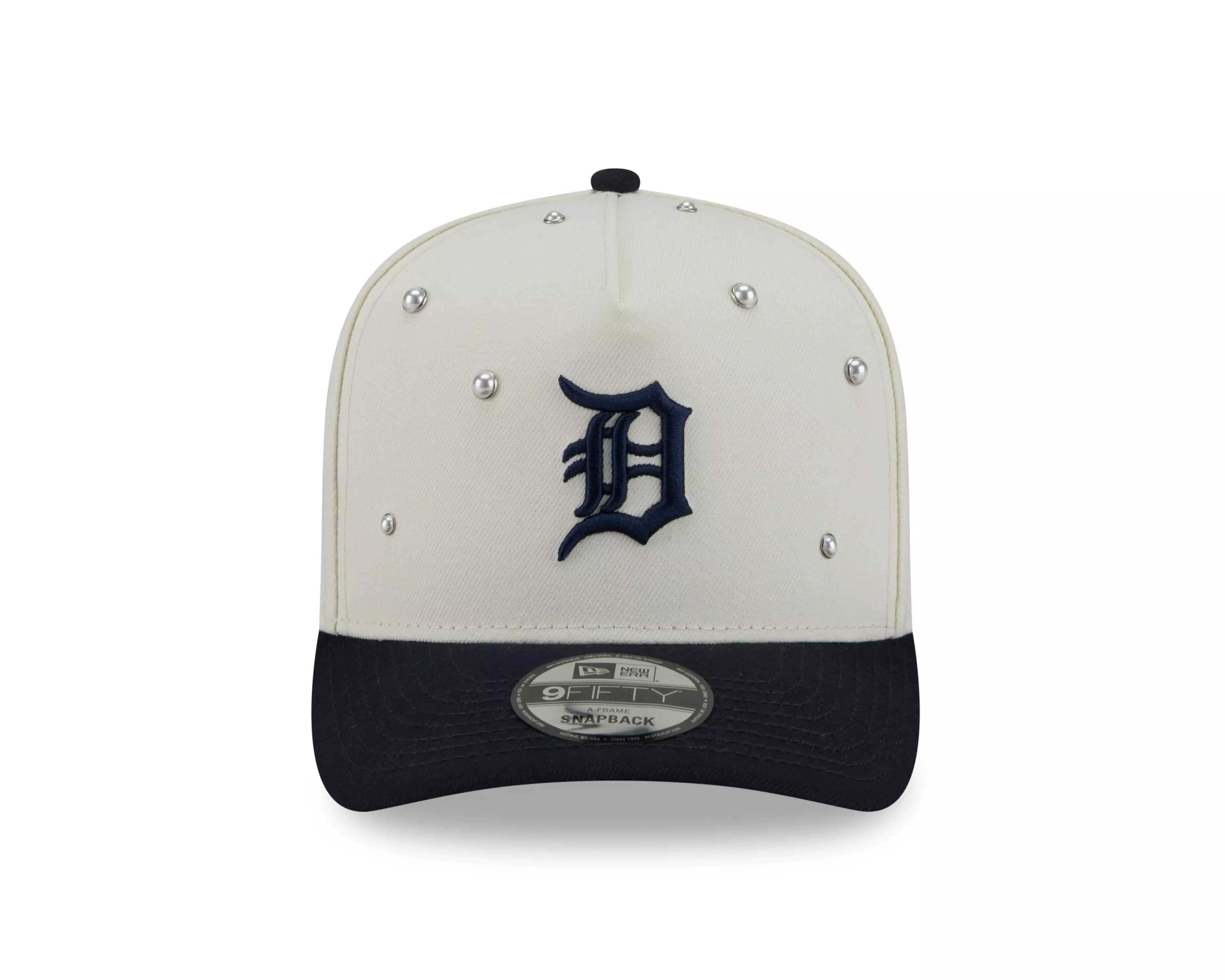 New Era Detroit Tigers 9FIFTY A-Frame Pearl All Over Print Snapback Hat - Navy - NAVY