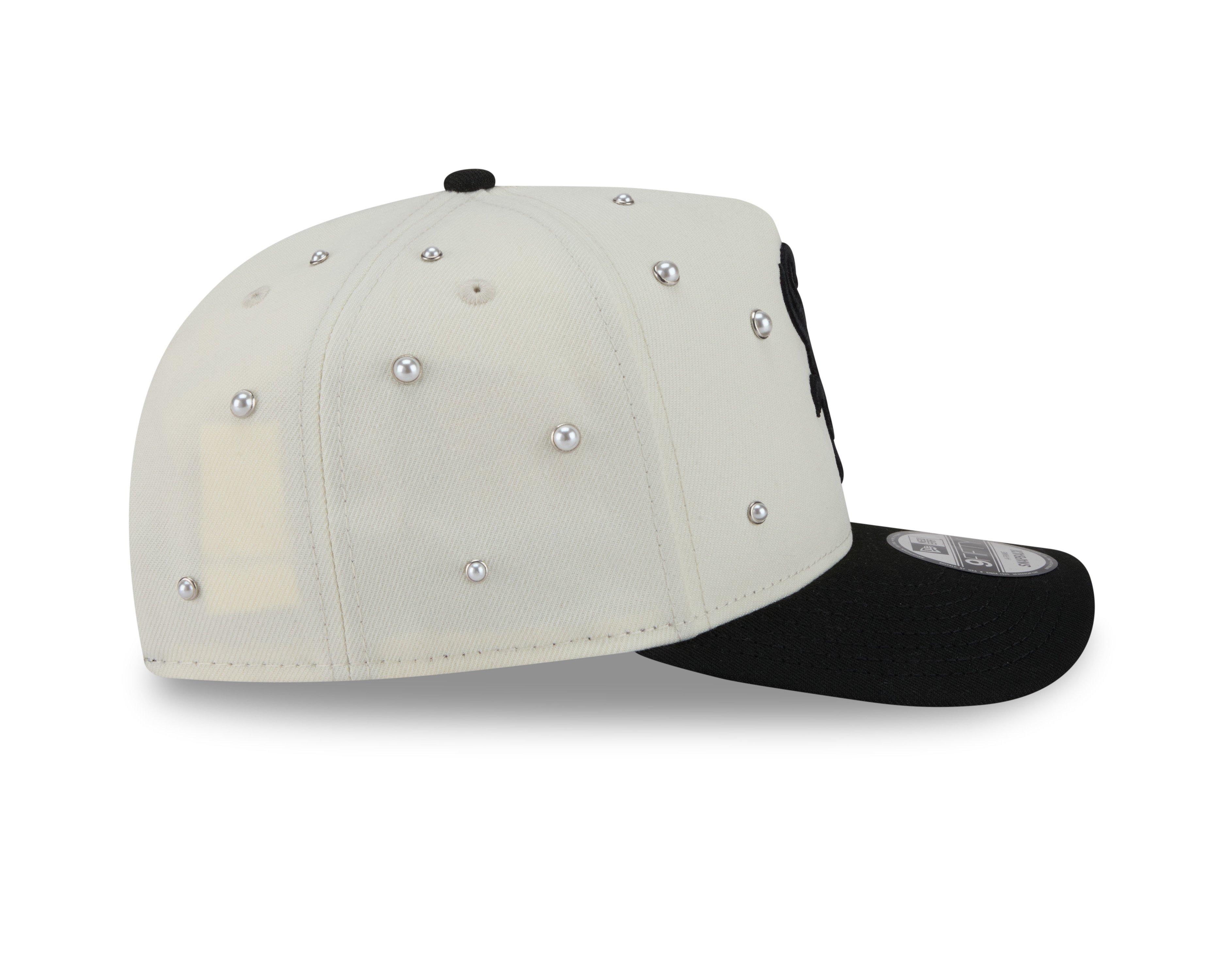 New Era Chicago White Sox 9FIFTY A-Frame Pearl All Over Print Snapback Hat - Black - BLACK