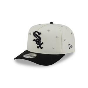 New Era Chicago White Sox 9FIFTY A-Frame Pearl All Over Print Snapback Hat - Black - BLACK