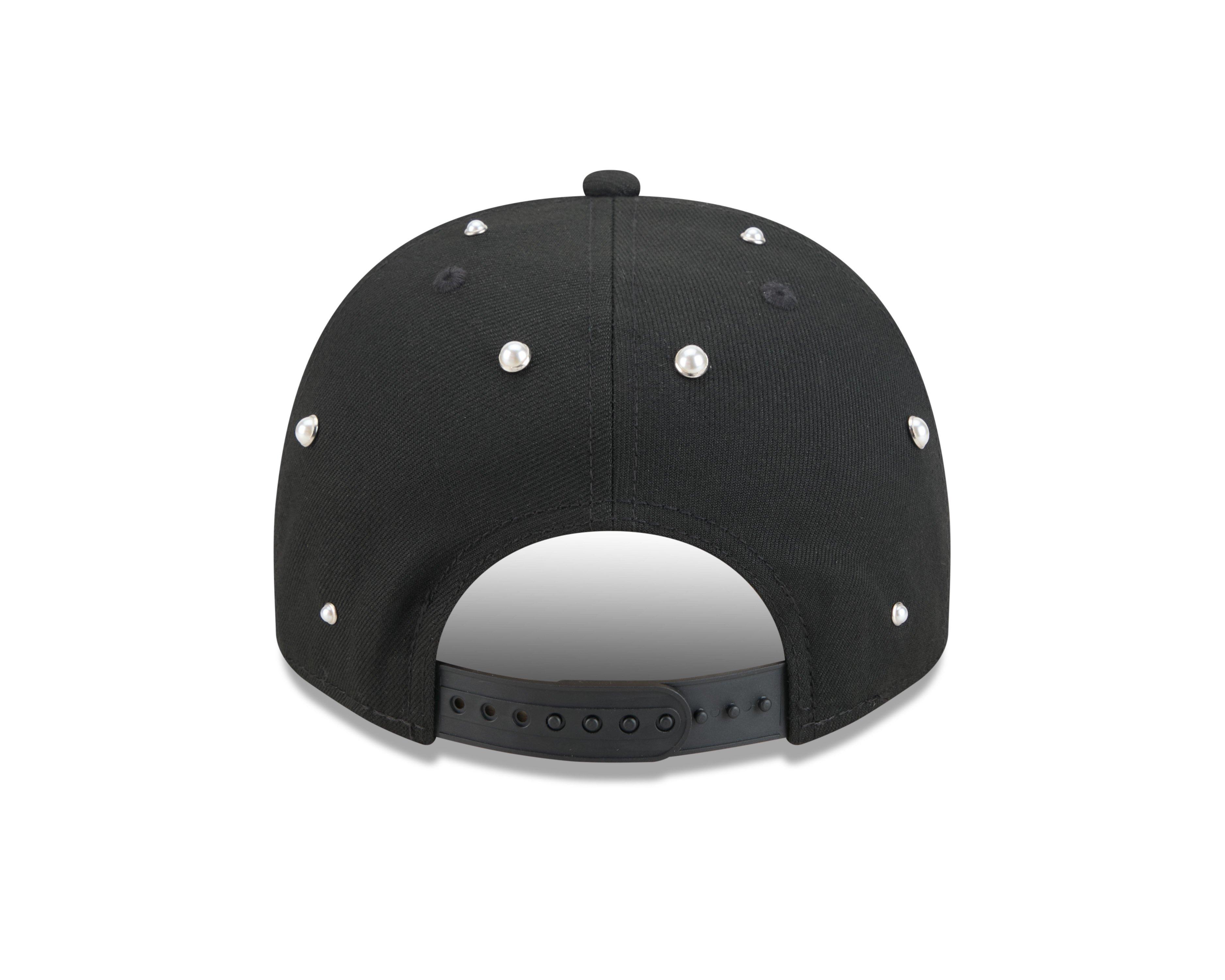 New Era Atlanta Braves 9FIFTY A-Frame Pearl All Over Print Snapback Hat - Black - BLACK