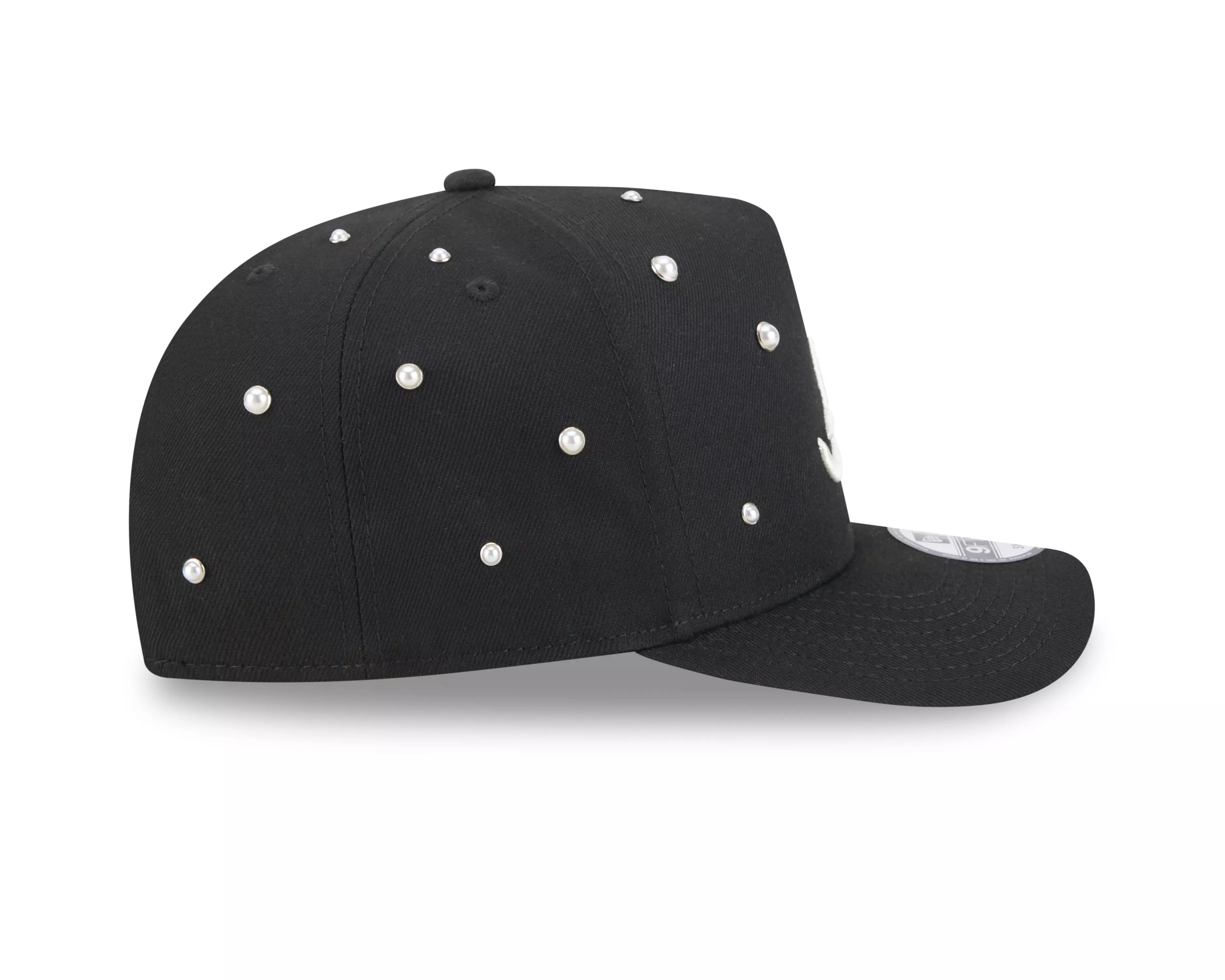 New Era Atlanta Braves 9FIFTY A-Frame Pearl All Over Print Snapback Hat - Black - BLACK