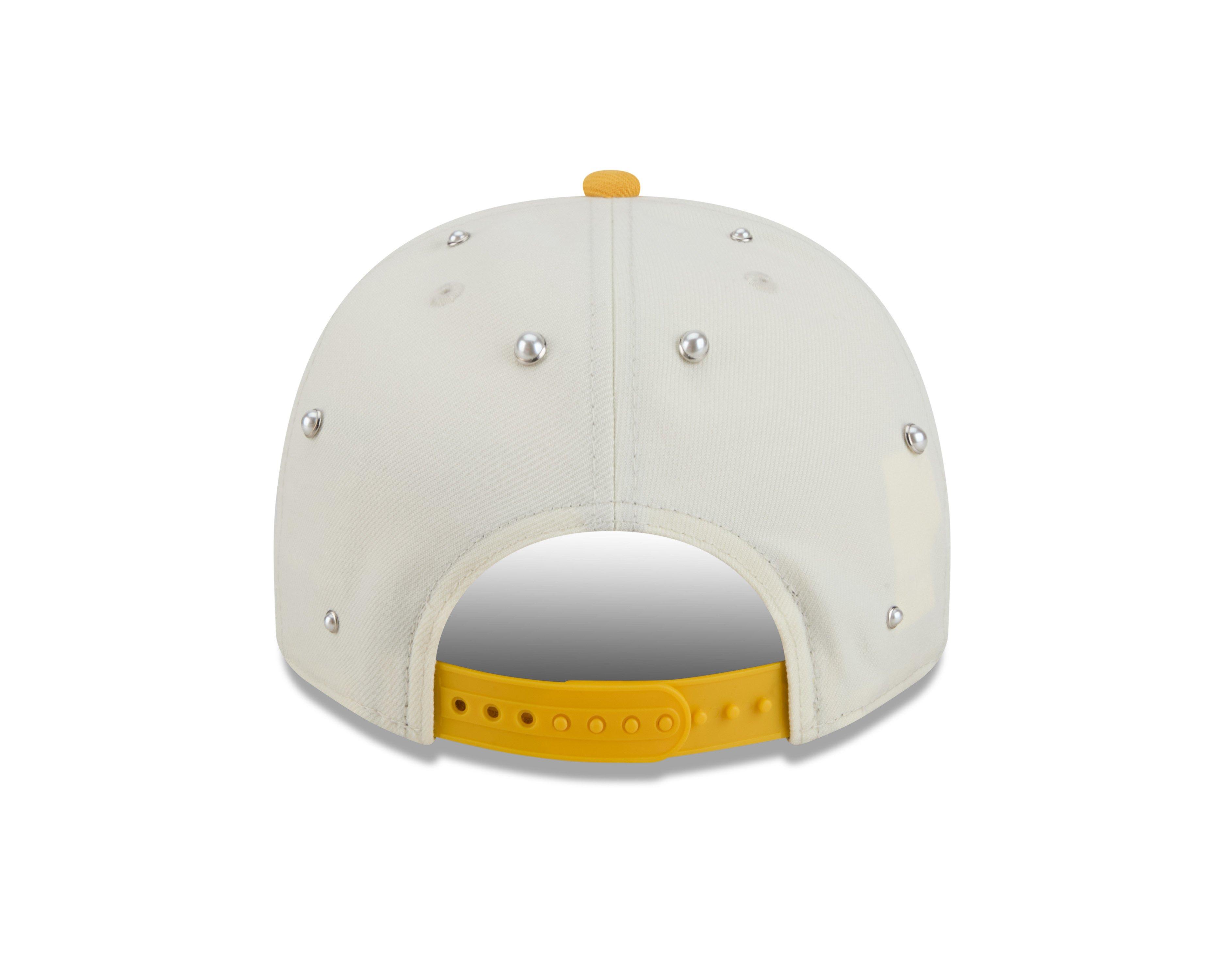 New Era Pittsburgh Pirates 9FIFTY A-Frame Pearl All Over Print Snapback Hat - Yellow - YELLOW