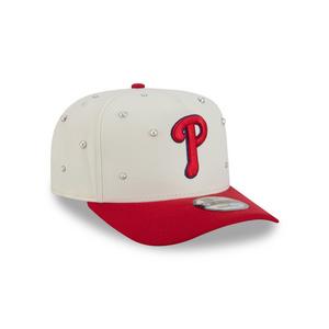 New Era Philadelphia Phillies 9FIFTY A-Frame Pearl All Over Print Snapback Hat - Red - RED