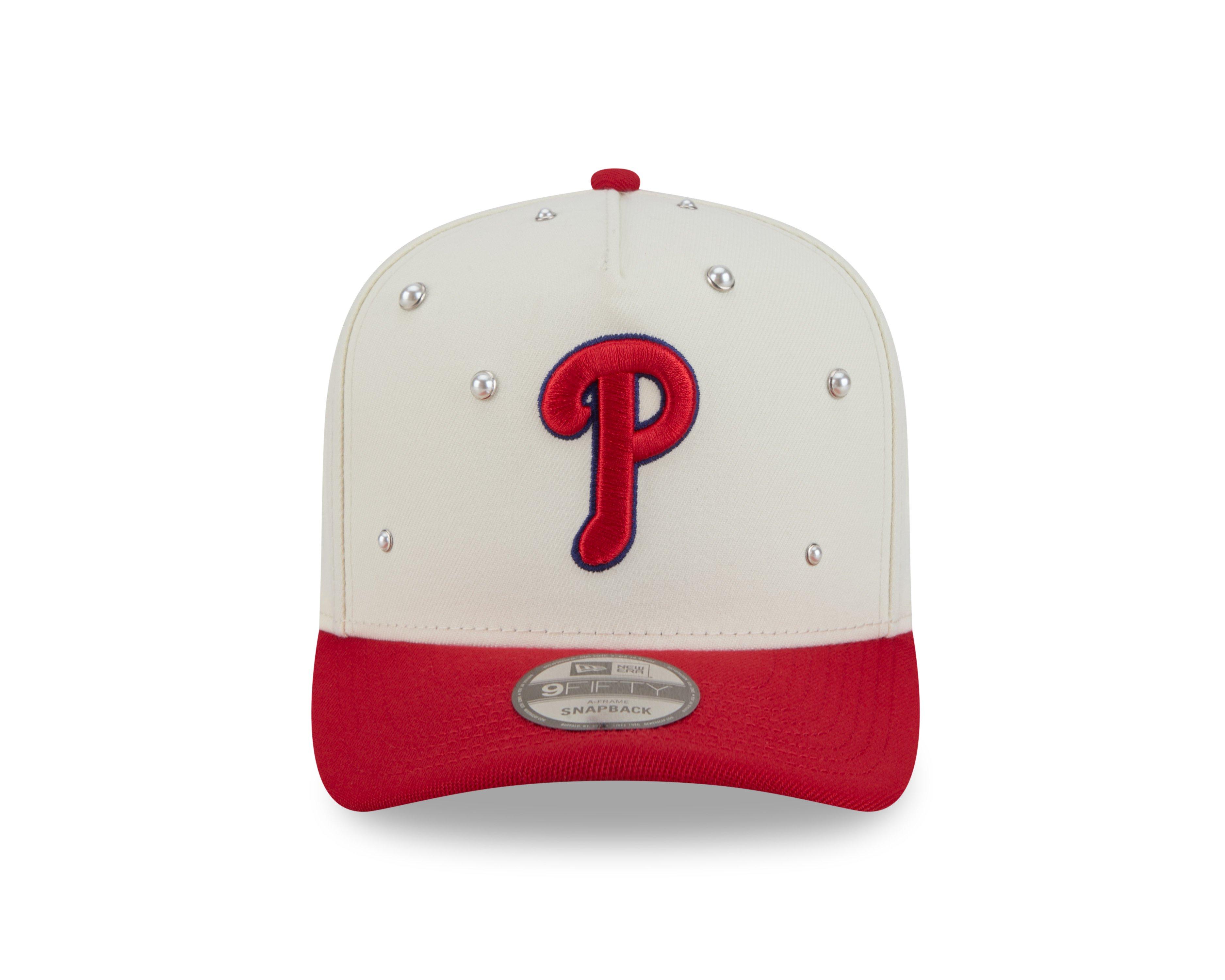 New Era Philadelphia Phillies 9FIFTY A-Frame Pearl All Over Print Snapback Hat - Red - RED