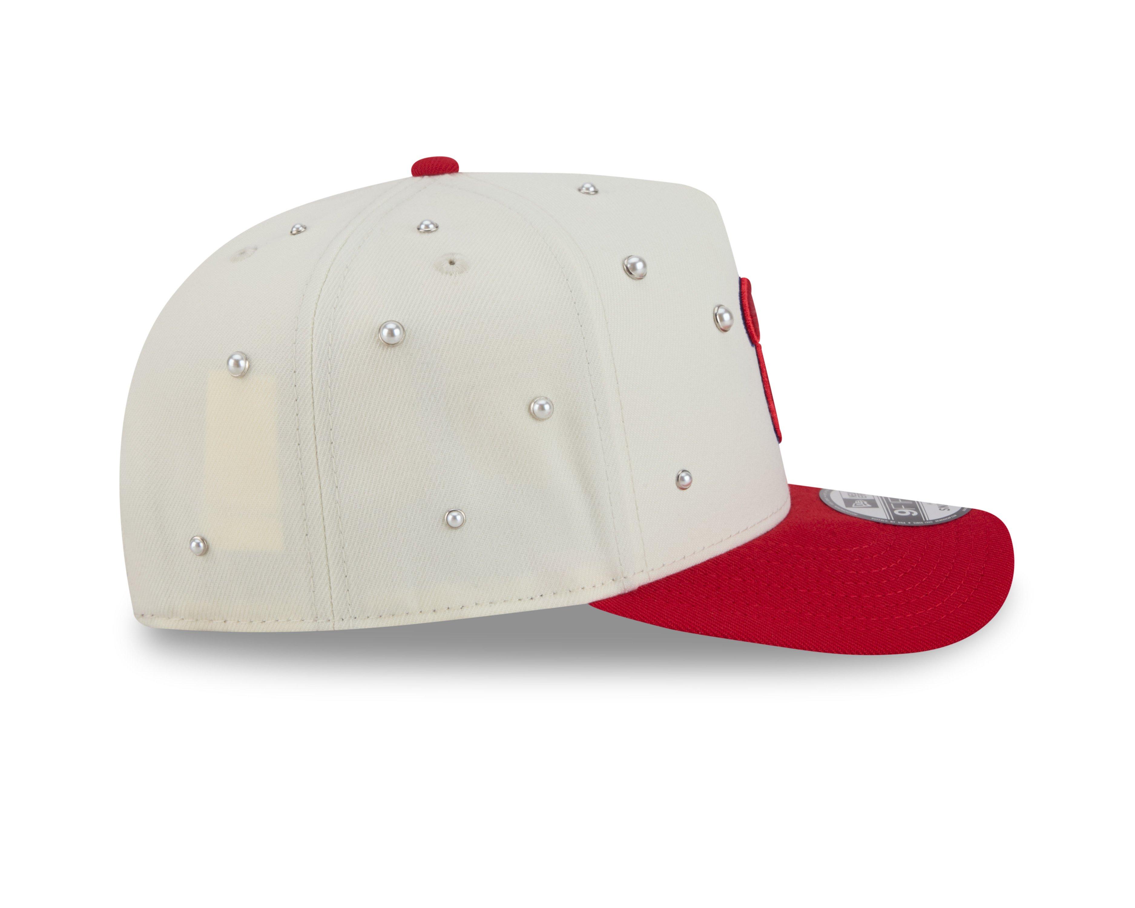 New Era Philadelphia Phillies 9FIFTY A-Frame Pearl All Over Print Snapback Hat - Red - RED