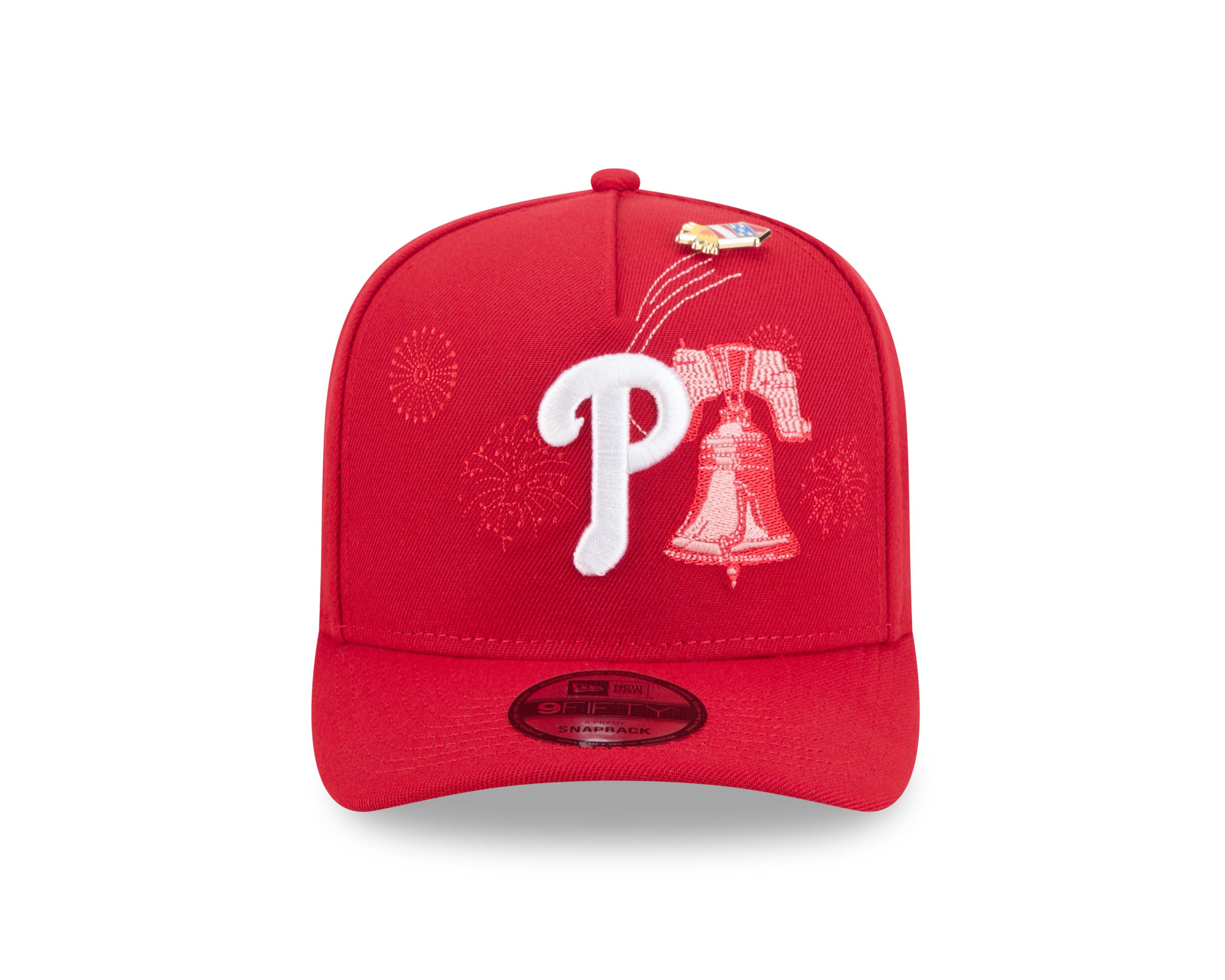 New Era Philadelphia Phillies 9FIFTY A-Frame Embroidered Pennant Snapback Hat - Red - RED