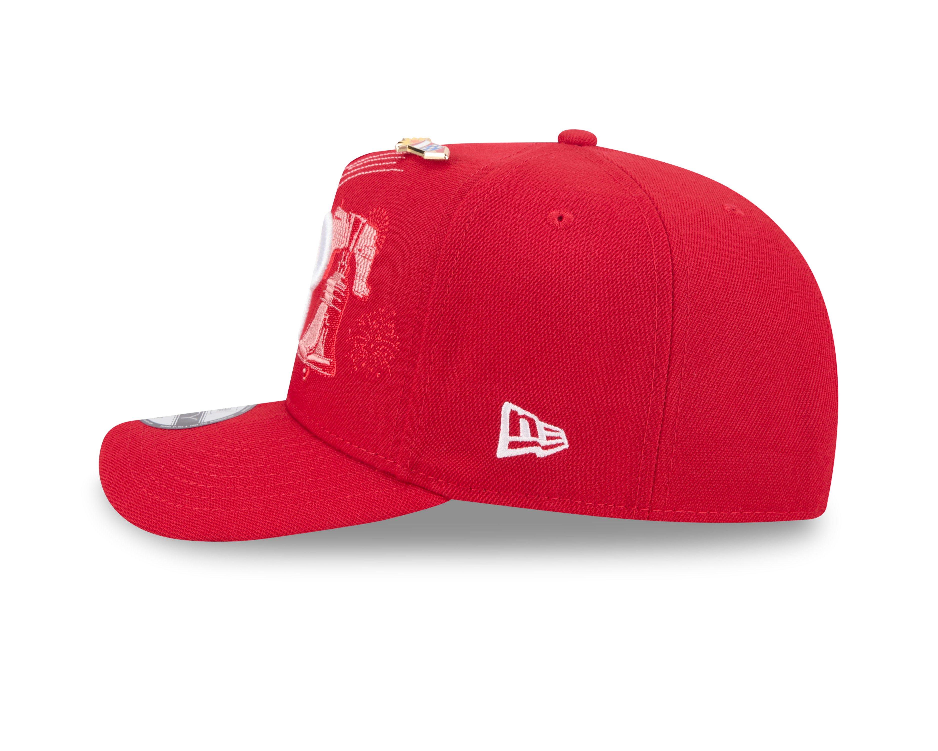 New Era Philadelphia Phillies 9FIFTY A-Frame Embroidered Pennant Snapback Hat - Red - RED