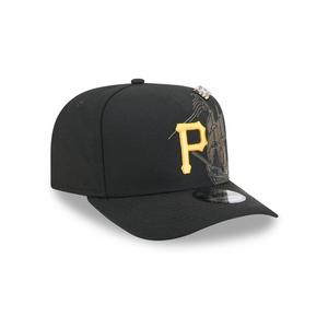 New Era Pittsburgh Pirates 9FIFTY A-Frame Embroidered Pennant Snapback Hat - Black - BLACK