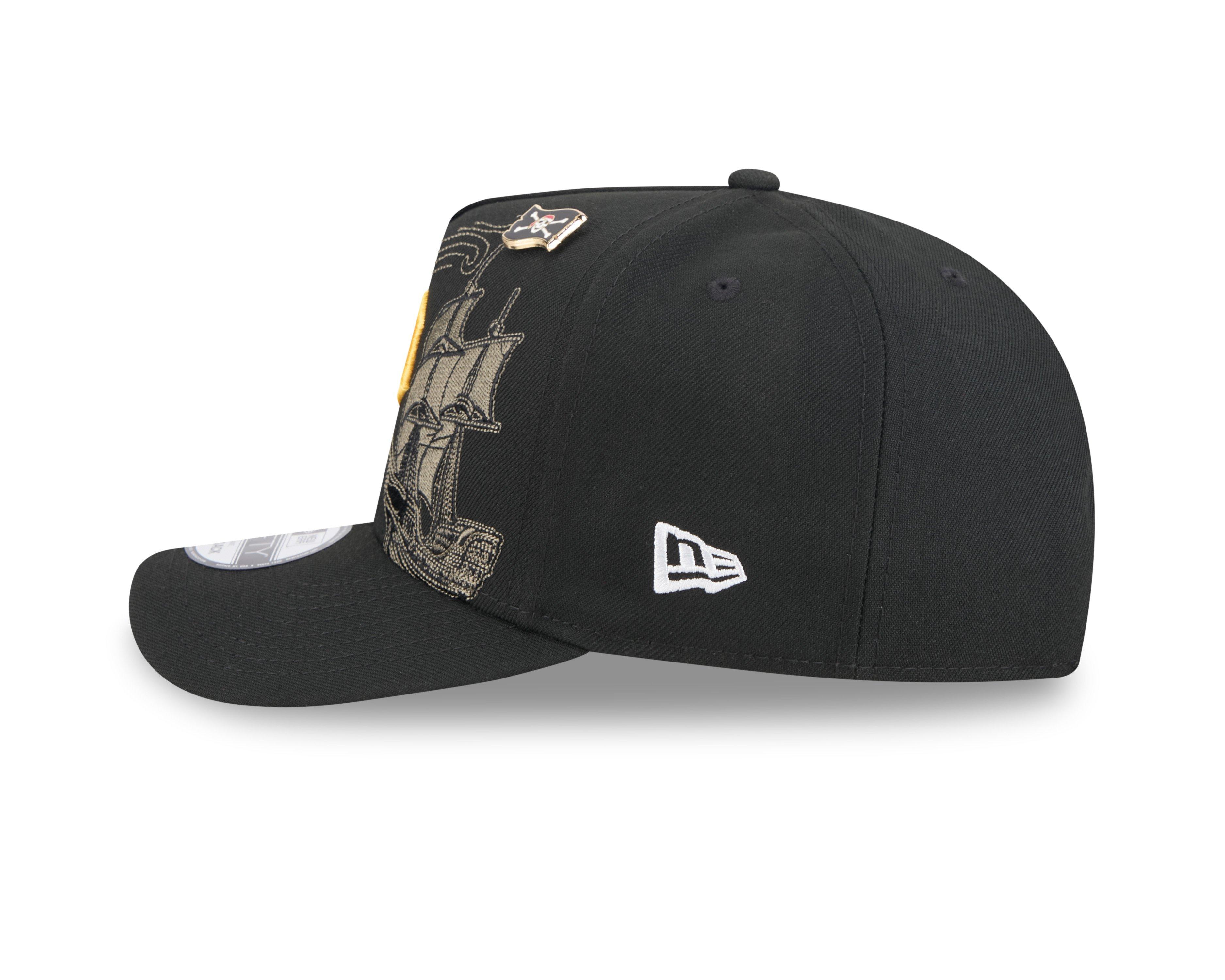 New Era Pittsburgh Pirates 9FIFTY A-Frame Embroidered Pennant Snapback Hat - Black - BLACK