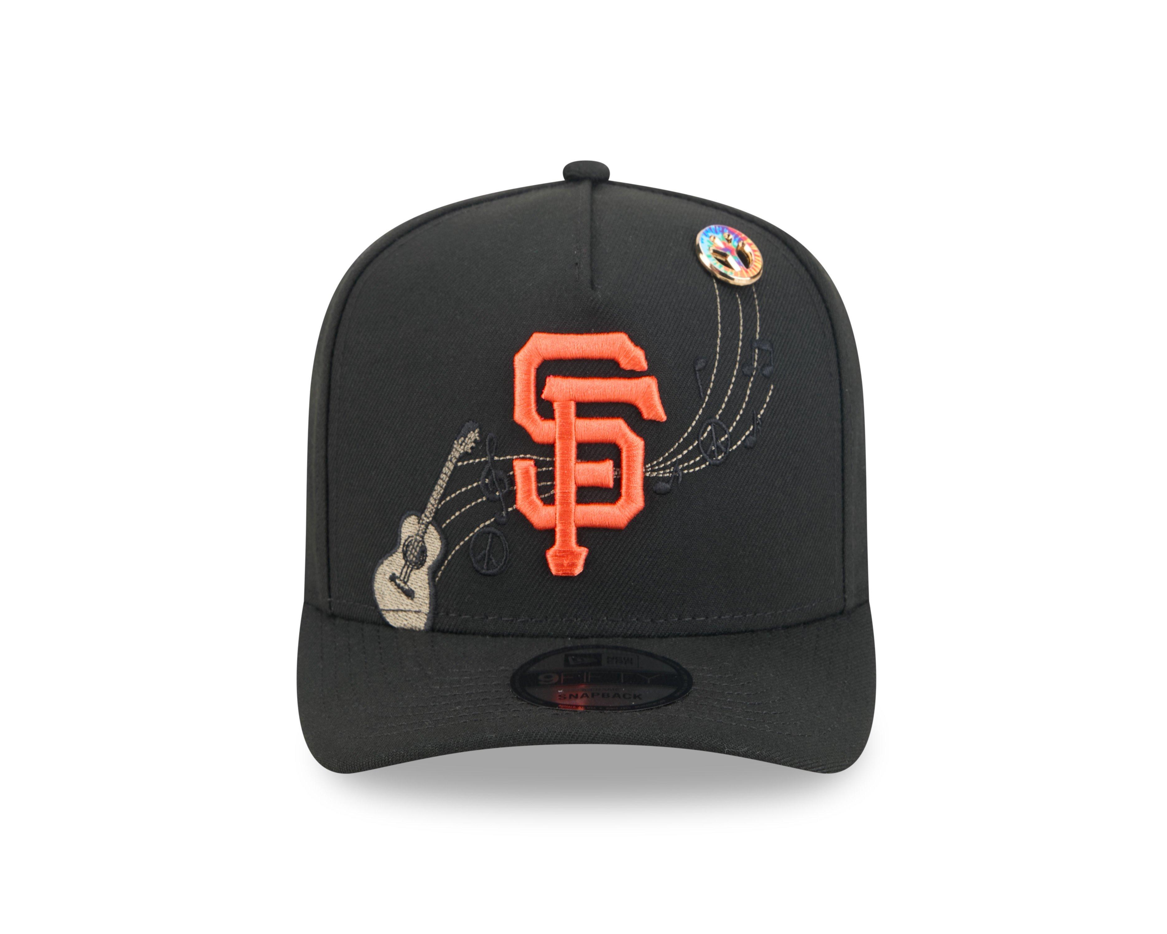 New Era San Francisco Giants 9FIFTY A-Frame Embroidered Pennant Snapback Hat - Black - BLACK