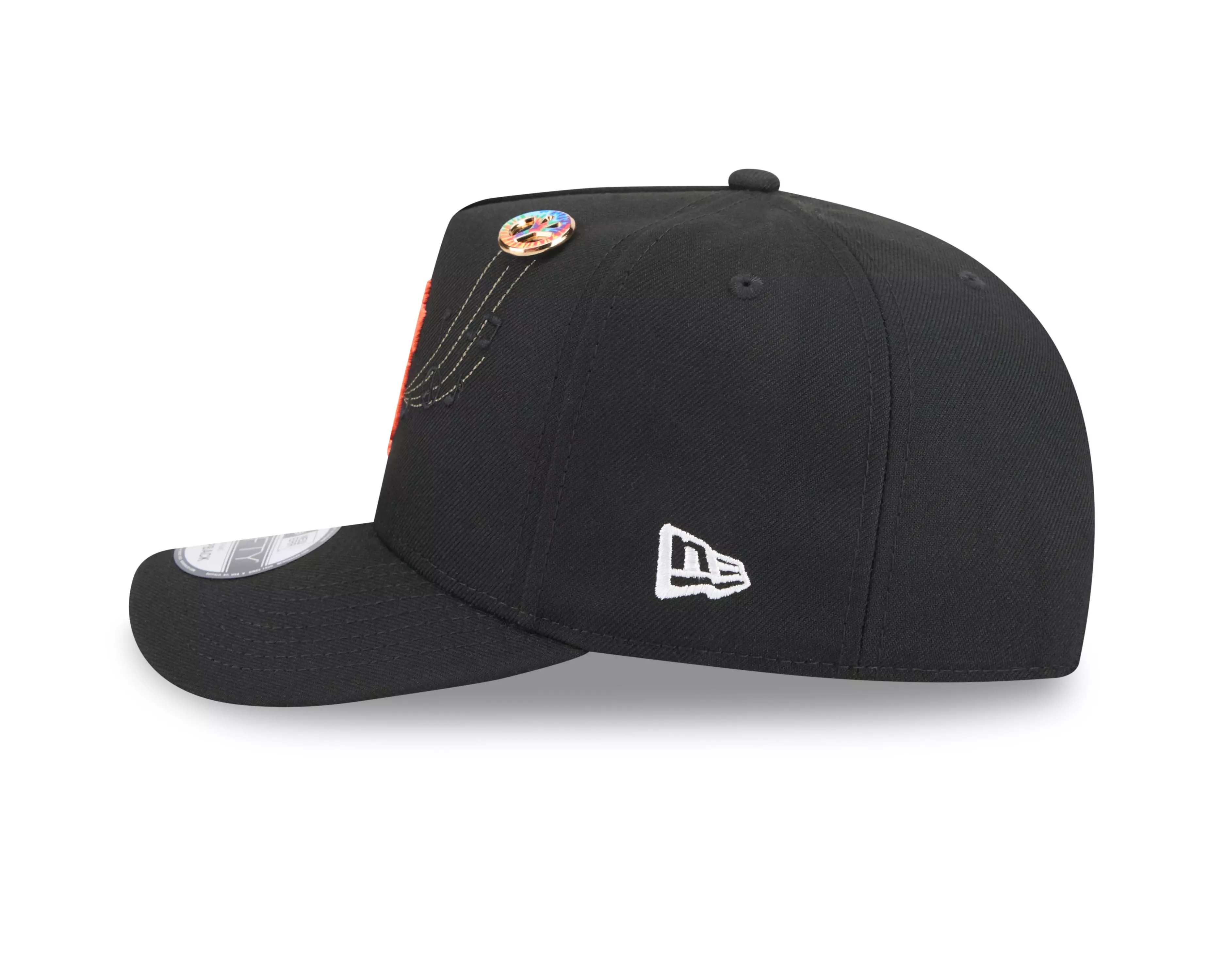 New Era San Francisco Giants 9FIFTY A-Frame Embroidered Pennant Snapback Hat - Black - BLACK