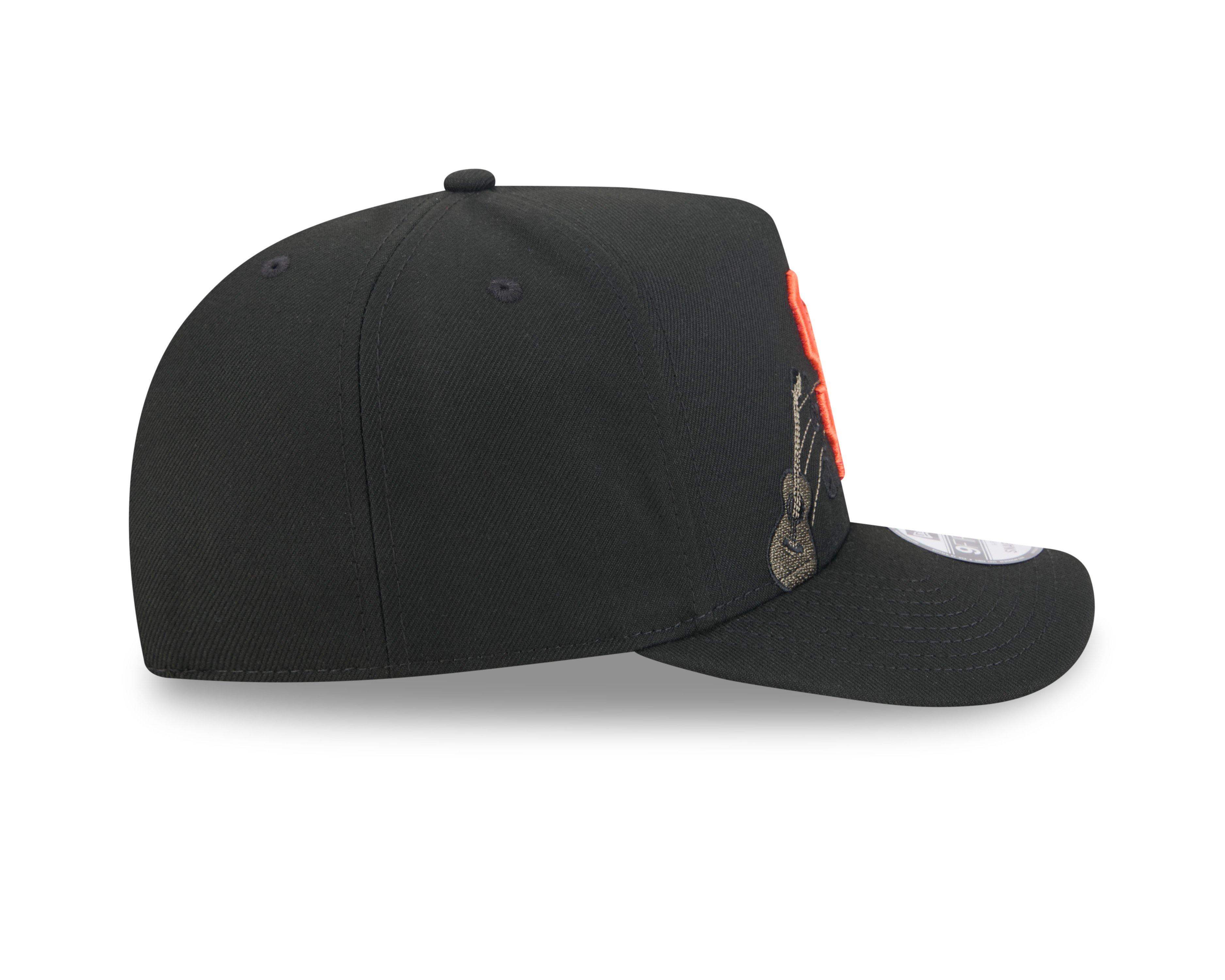 New Era San Francisco Giants 9FIFTY A-Frame Embroidered Pennant Snapback Hat - Black - BLACK