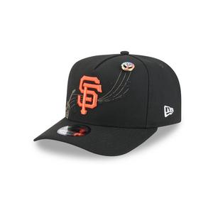 New Era San Francisco Giants 9FIFTY A-Frame Embroidered Pennant Snapback Hat - Black - BLACK